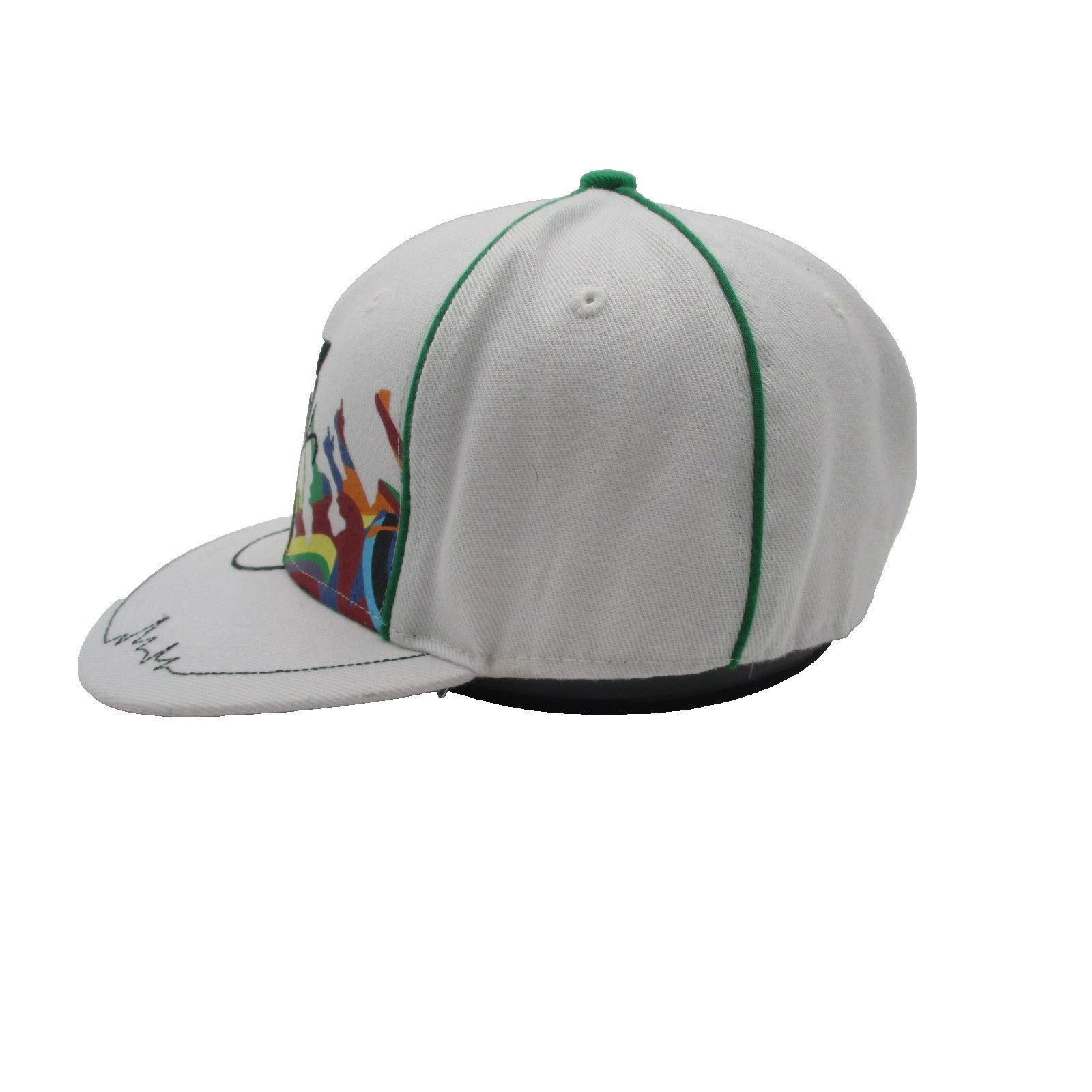 Coogi Coogi Hat Cap Fitted Mens 7 3/4 White Colorful Graphic Twill Size ONE SIZE - 2 Thumbnail