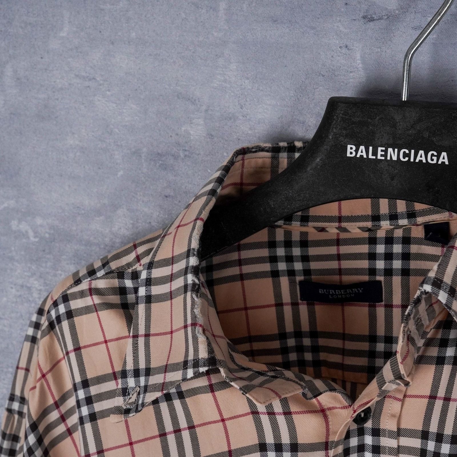 Burberry Vintage burberry beige nova check button down collar shirt Size US L / EU 52-54 / 3 - 7 Thumbnail