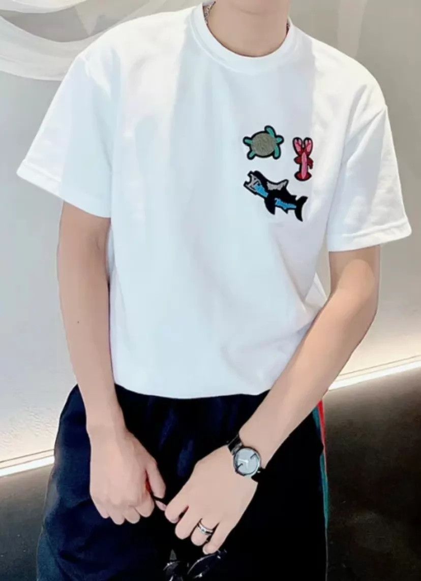 Louis Vuitton LV white ocean animal beaded tee XL 95 New Size US XL / EU 56 / 4 - 8 Thumbnail