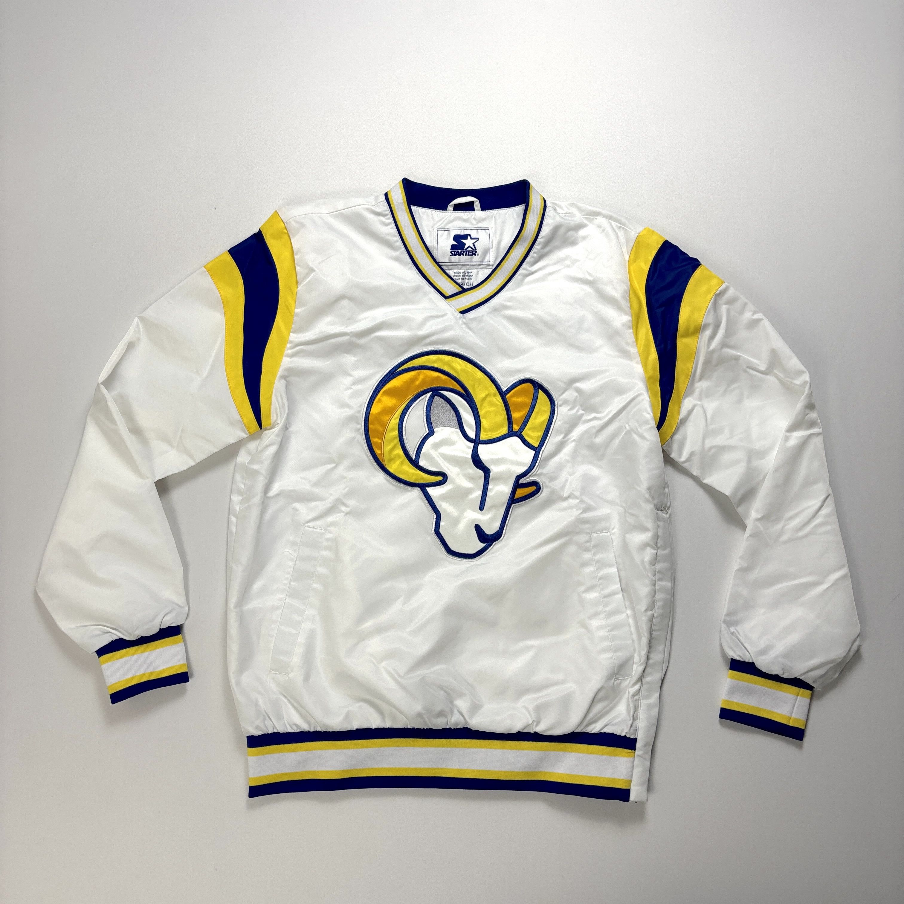 Starter Los Angeles Rams Starter Mens Windbreaker Jacket White Sz S Size US S / EU 44-46 / 1 - 1 Thumbnail