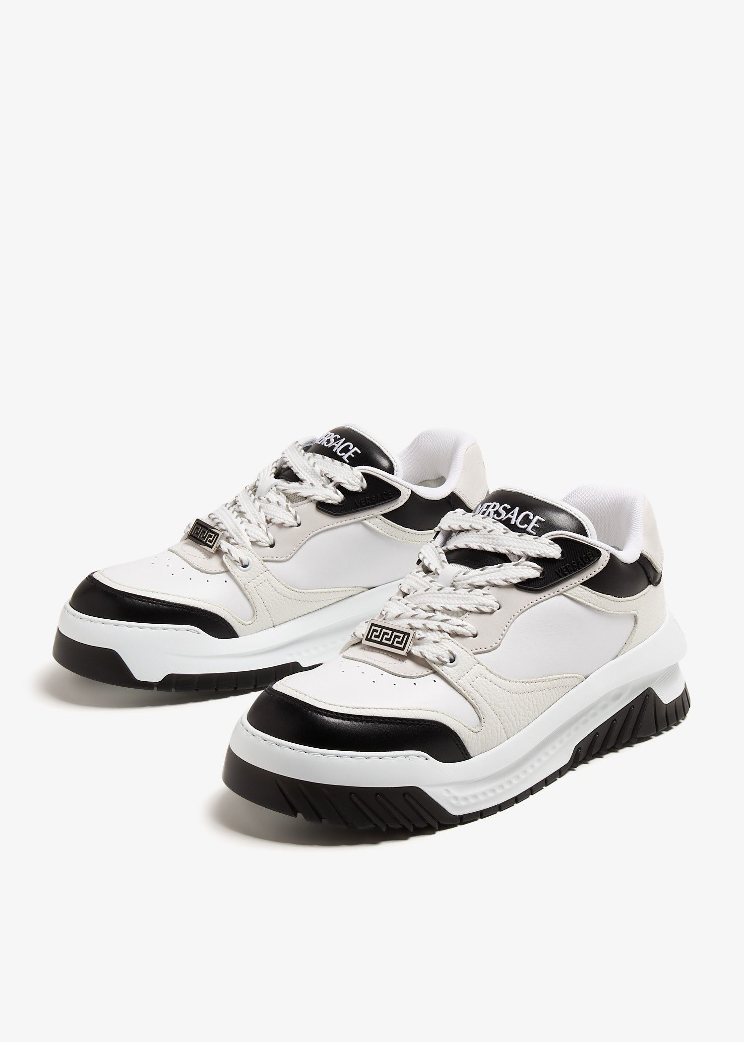 Versace o1s22i1n1224 Odiessea Sneakers in White Black Size US 12 / EU 45 - 5 Thumbnail