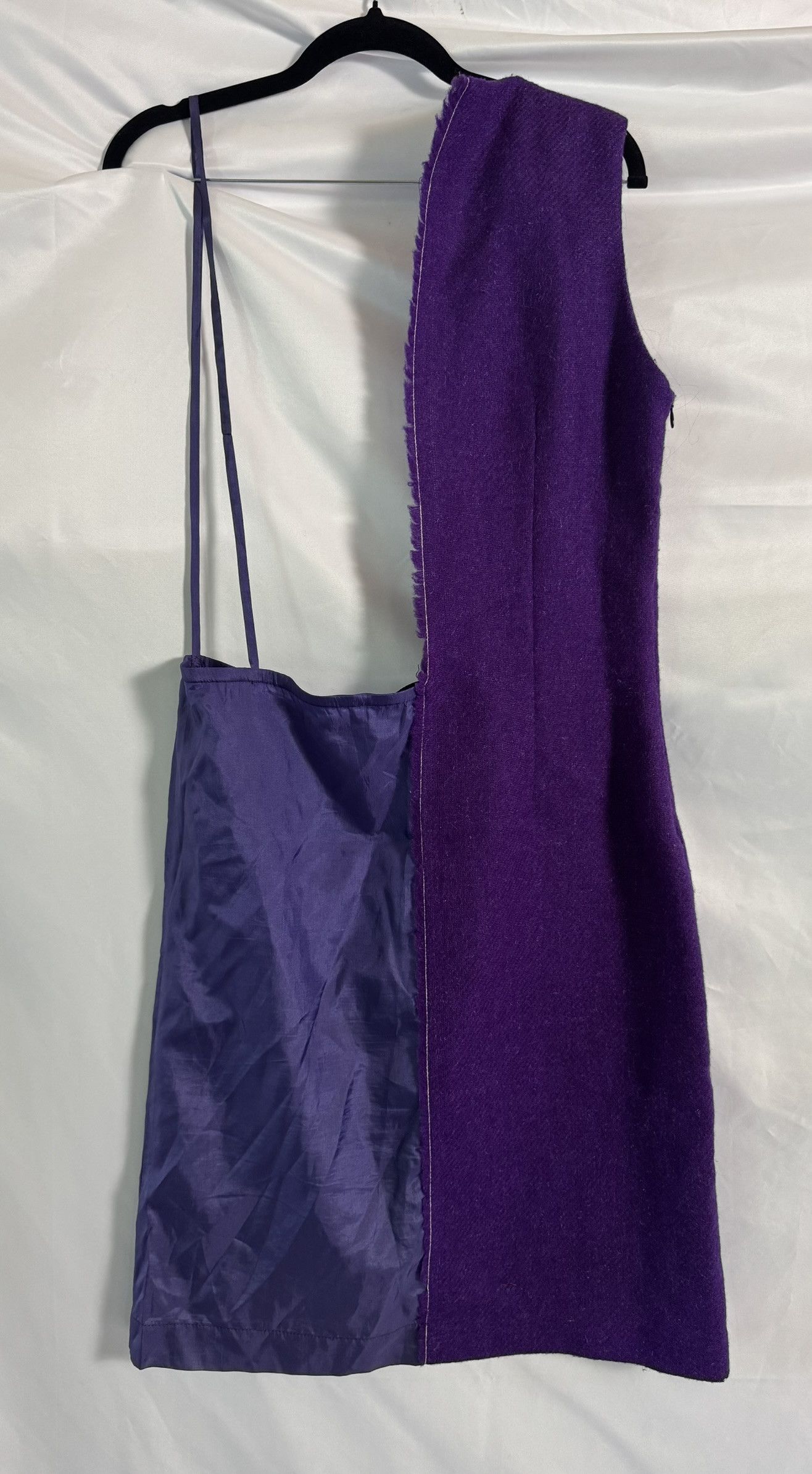 Maison Margiela Maison Martin Margiela FW1997–98 Purple Wool Apron Dress Size M / US 6-8 / IT 42-44 - 6 Thumbnail