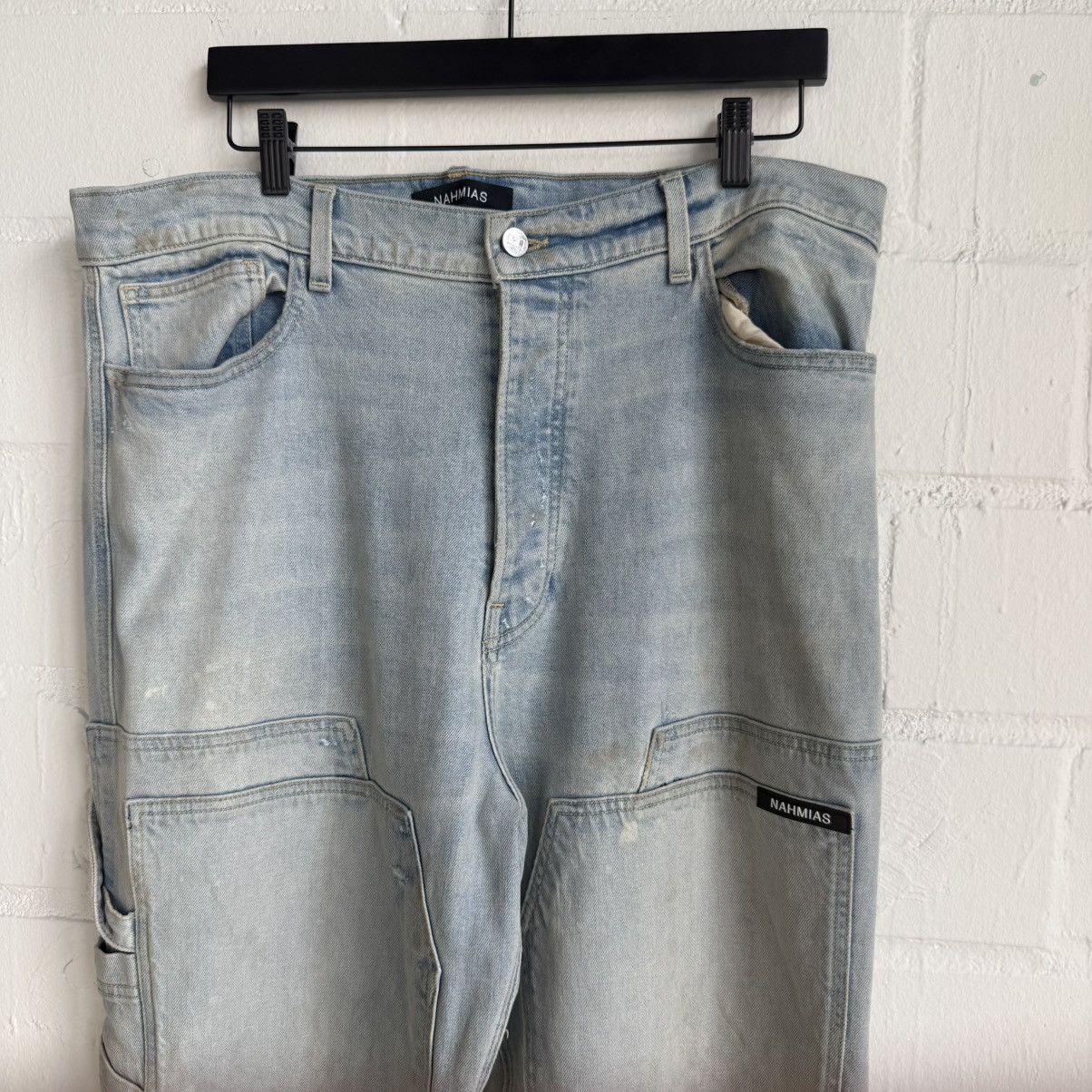 Nahmias Nahmias Blue Double Knee leg Denim Size US 36 / EU 52 - 2 Thumbnail