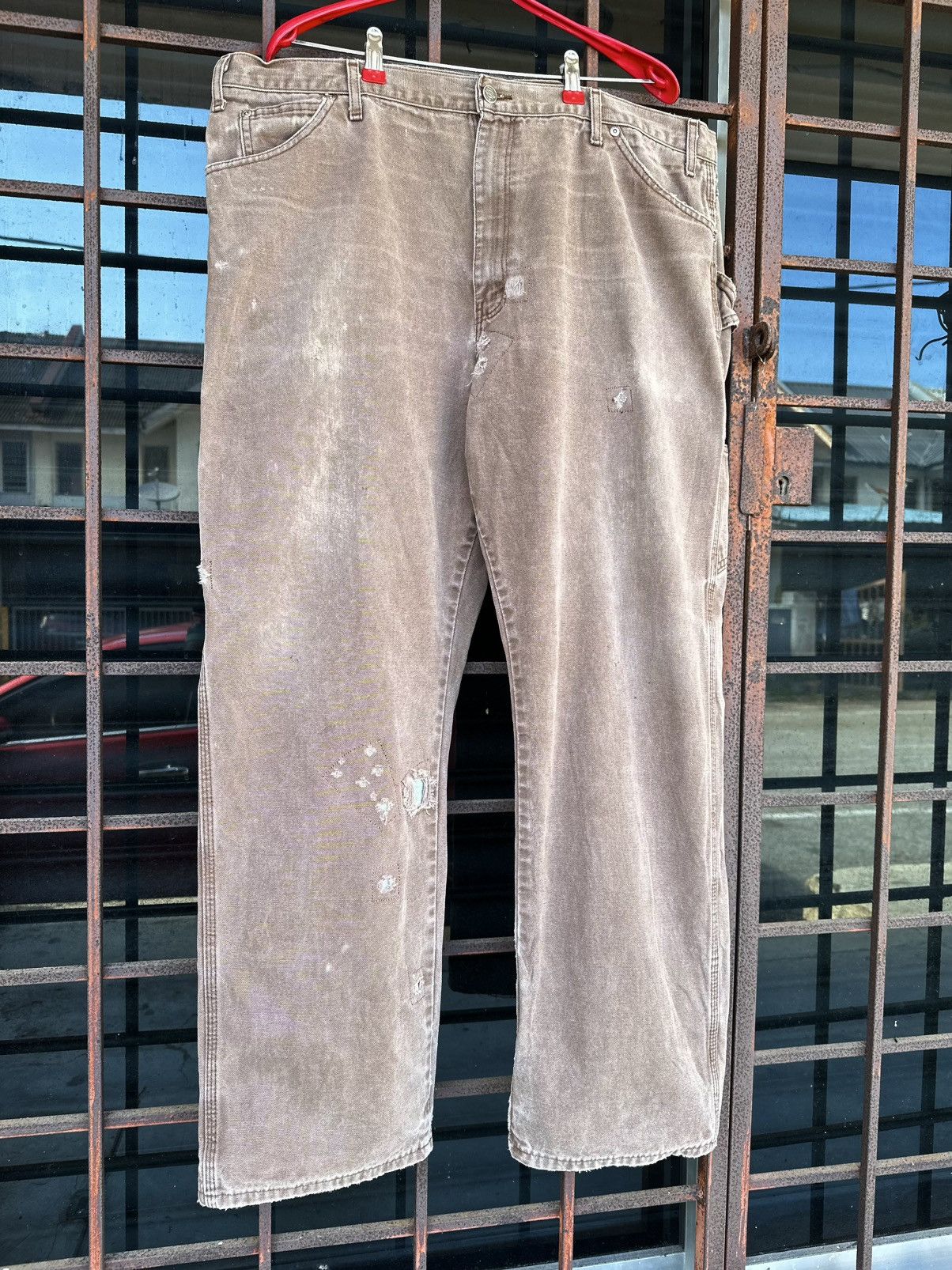 Vintage Thrashed Distressed Dickies ERD Grunge Carpenter Jeans Size US 41 - 7 Thumbnail