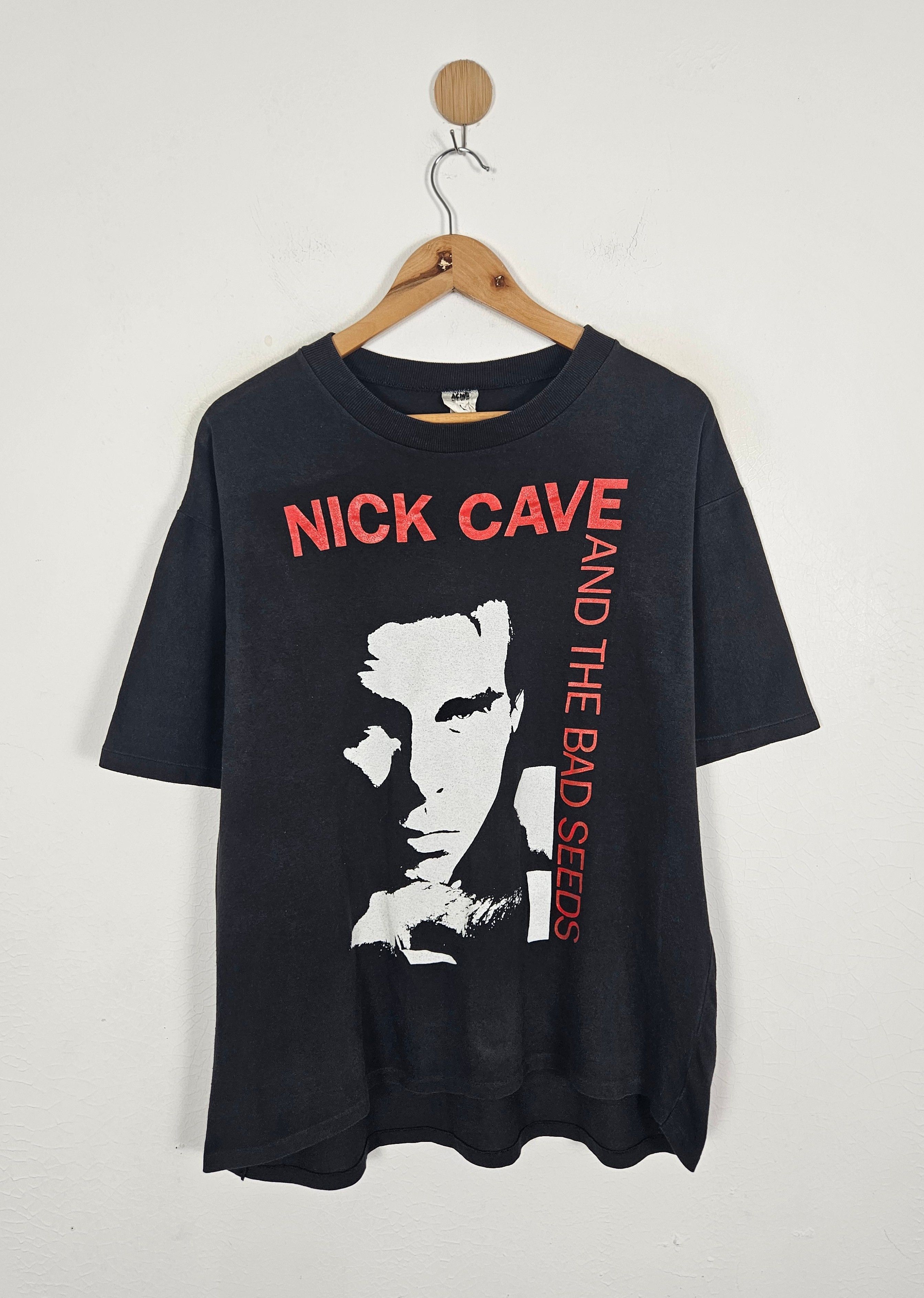 Vintage 90s Nick Cave and The Bad Seeds Darkwave goth tee