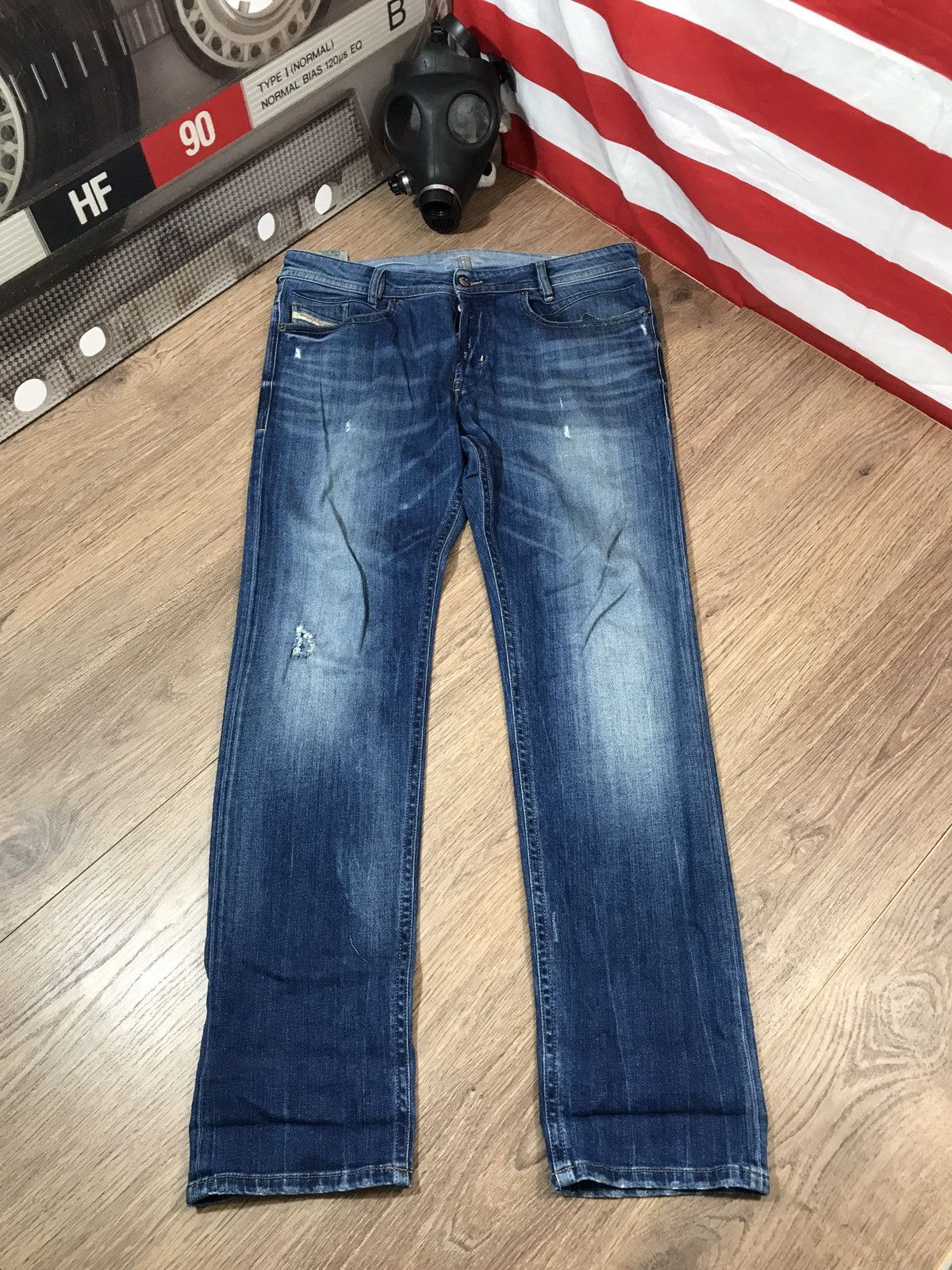 Diesel × Vintage Vintage Diesel Distressed Denim Pants Jeans Size US 36 / EU 52 - 1 Thumbnail
