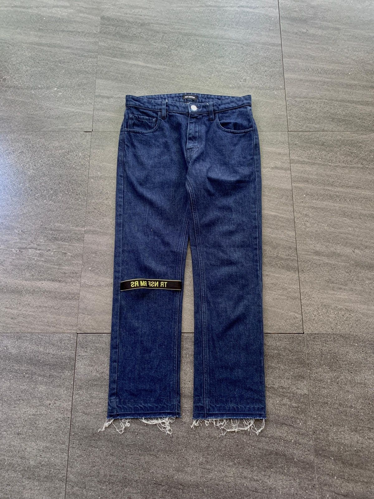 Raf Simons FREE TAX! SS 2019 Slim Tape Denim Jeans Size US 28 / EU 44 - 1 Thumbnail