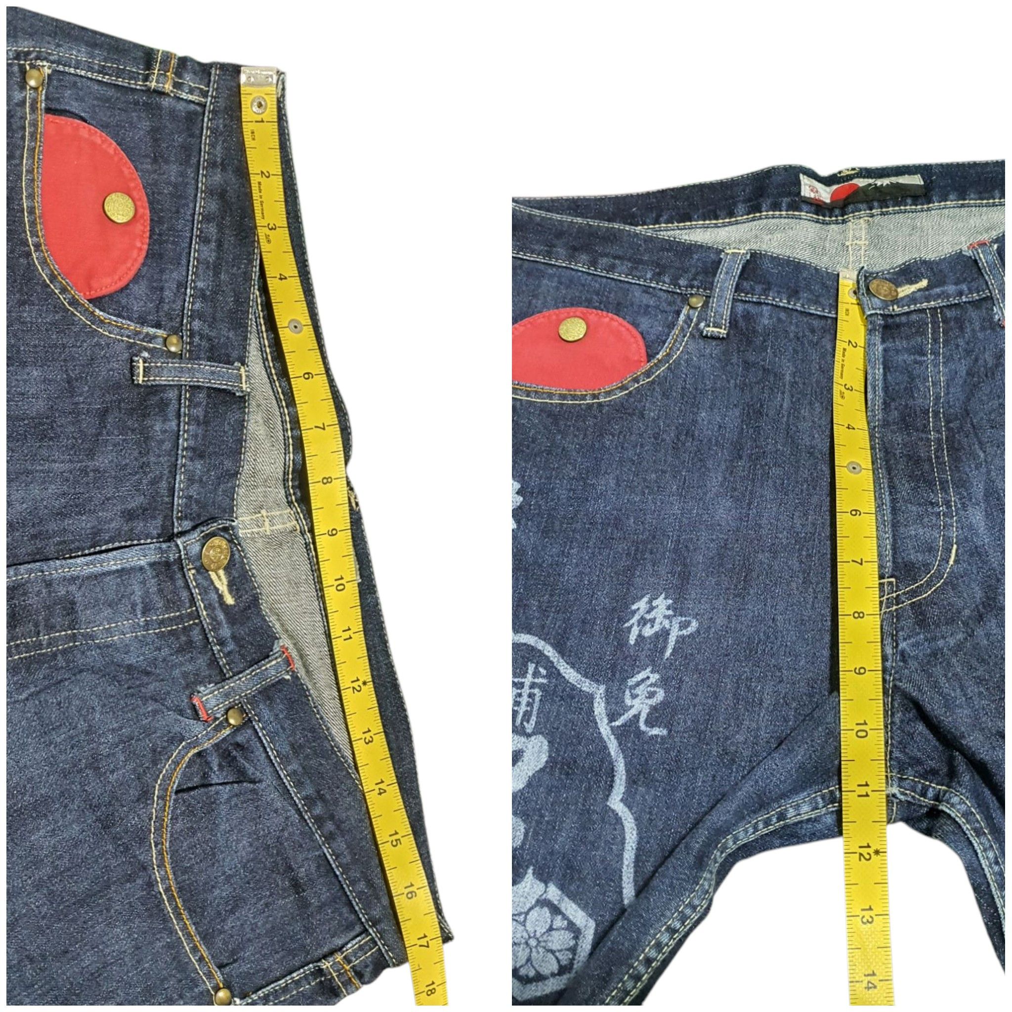 Japanese Brand THIEF DIARY 34”/38” DESIGNER JEANS Size US 34 / EU 50 - 8 Thumbnail