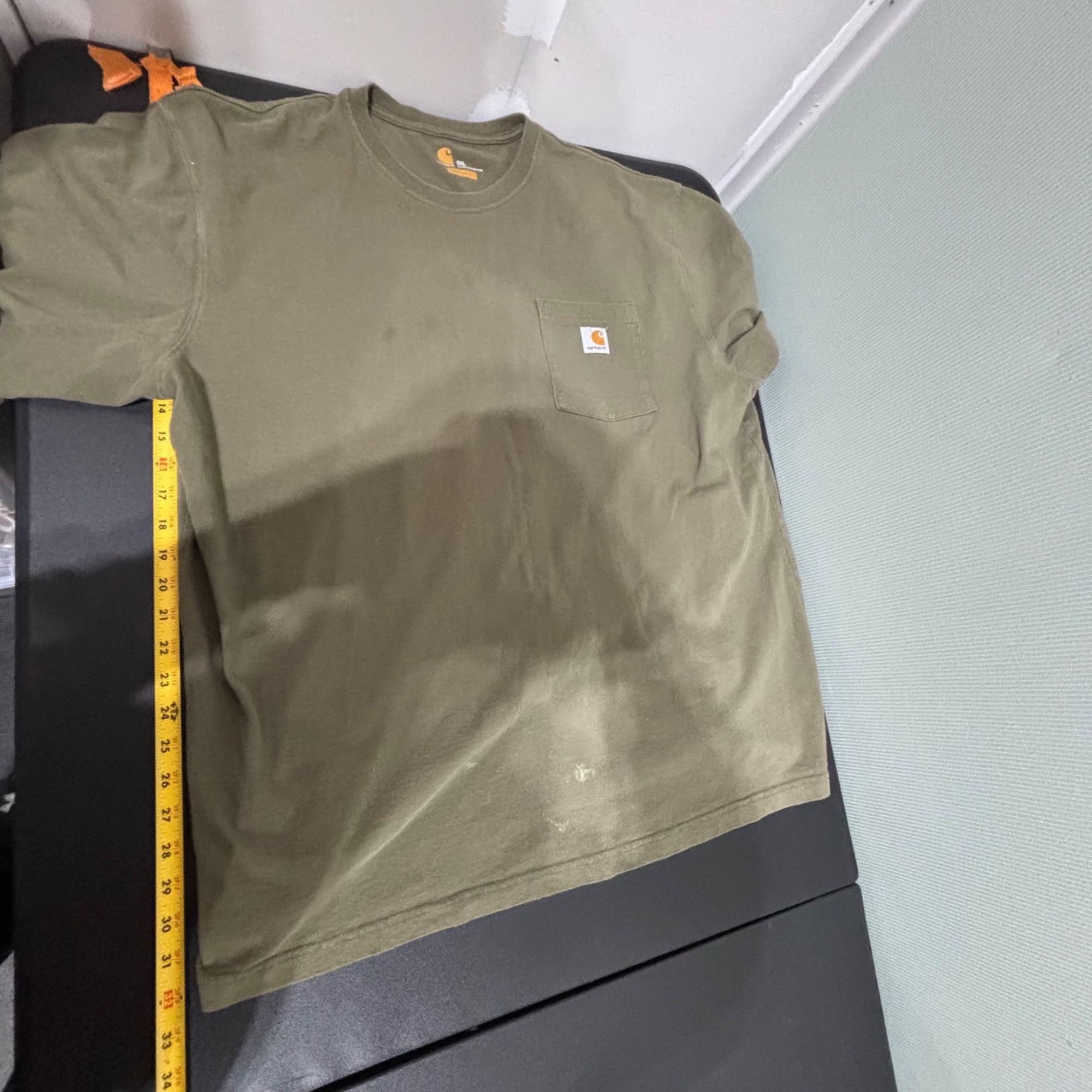 Carhartt Carhartt Mens Olive Green K87 Workwear Pocket T-Shirt 2XG Re Size US XXL / EU 58 / 5 - 4 Thumbnail