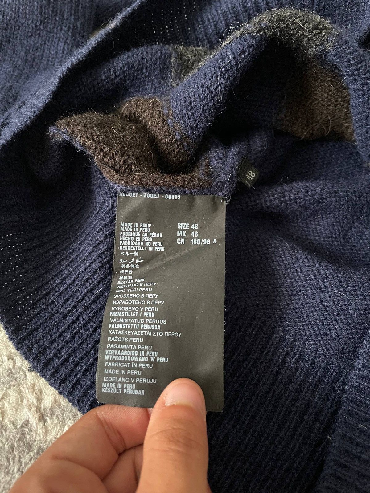 Prada Men's Alpaca Cardigan Prada,Fall/Winter 2013 Size US L / EU 52-54 / 3 - 6 Thumbnail