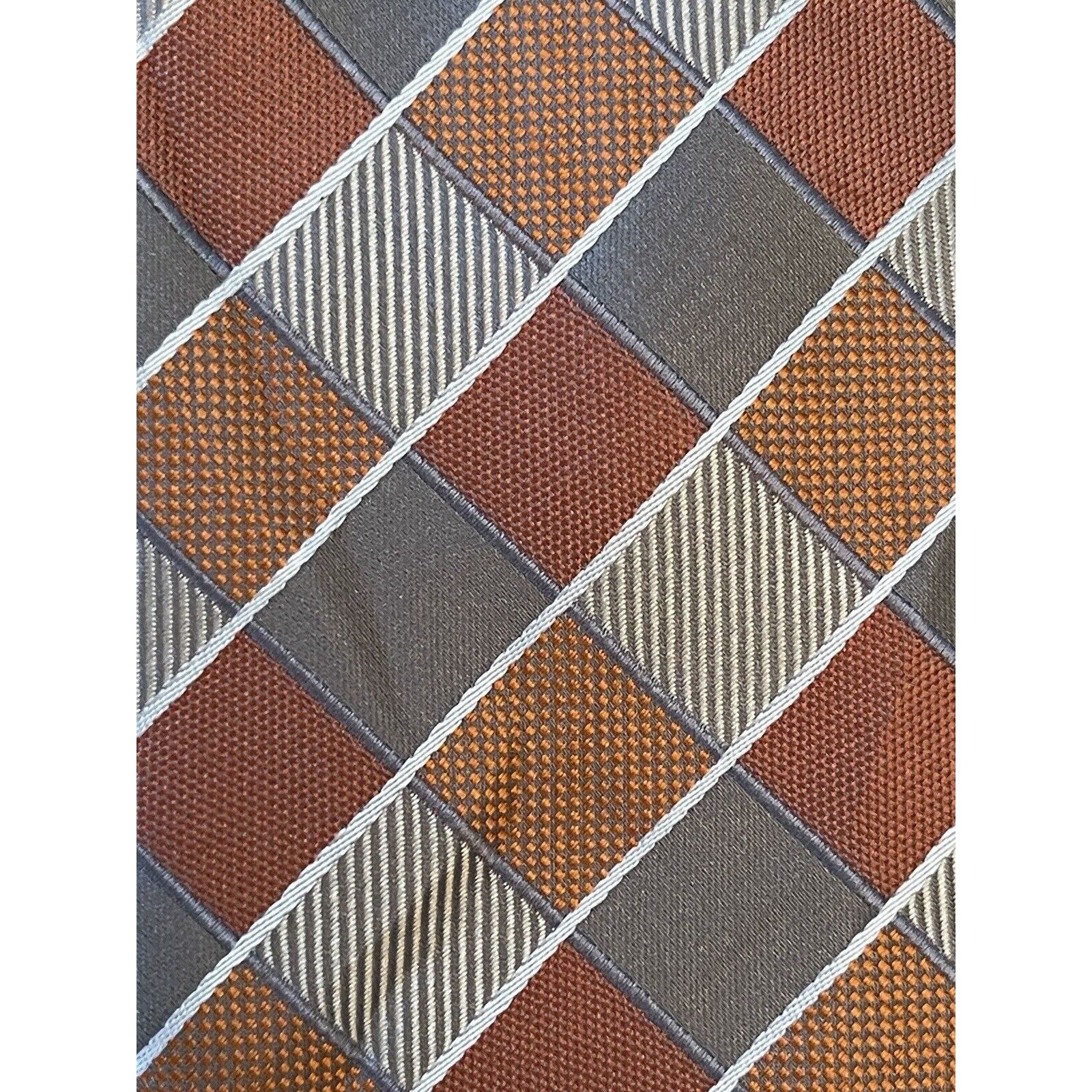 Geoffrey Beene Geoffrey Beene Orange Gray 100% Polyester Made In China Size ONE SIZE - 9 Thumbnail