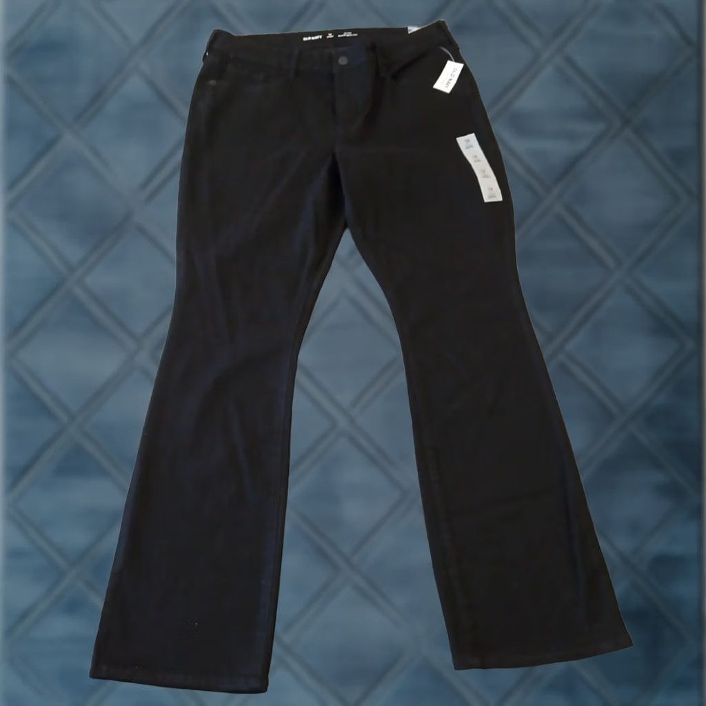 Old Navy Old Navy Jeans Womens Size 12 Short Black Bootcut Mid Rise 34x30 Denim 5-Pocket Womens Mens? Size 34" / US 12 / IT 48 - 1 Thumbnail