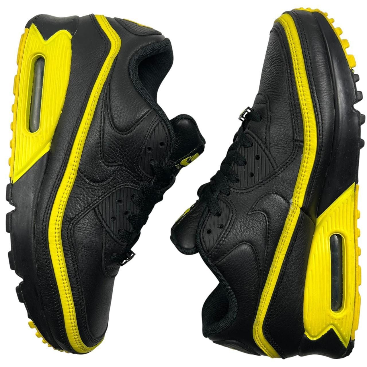 Nike × Undefeated Nike UNDFTD Air Max 90 Black Optic Yellow - US 9 / EU 42.5 Size US 9 / EU 42 - 3 Thumbnail