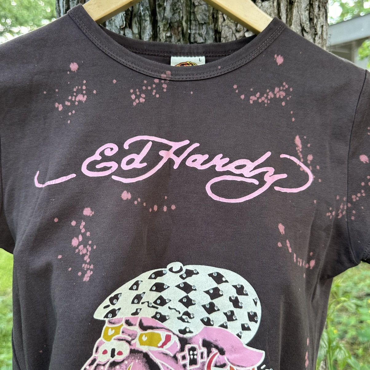 Ed Hardy Vintage Rare Y2K Ed Hardy by Christian Audiger T Shirt Size L / US 10 / IT 46 - 9 Thumbnail
