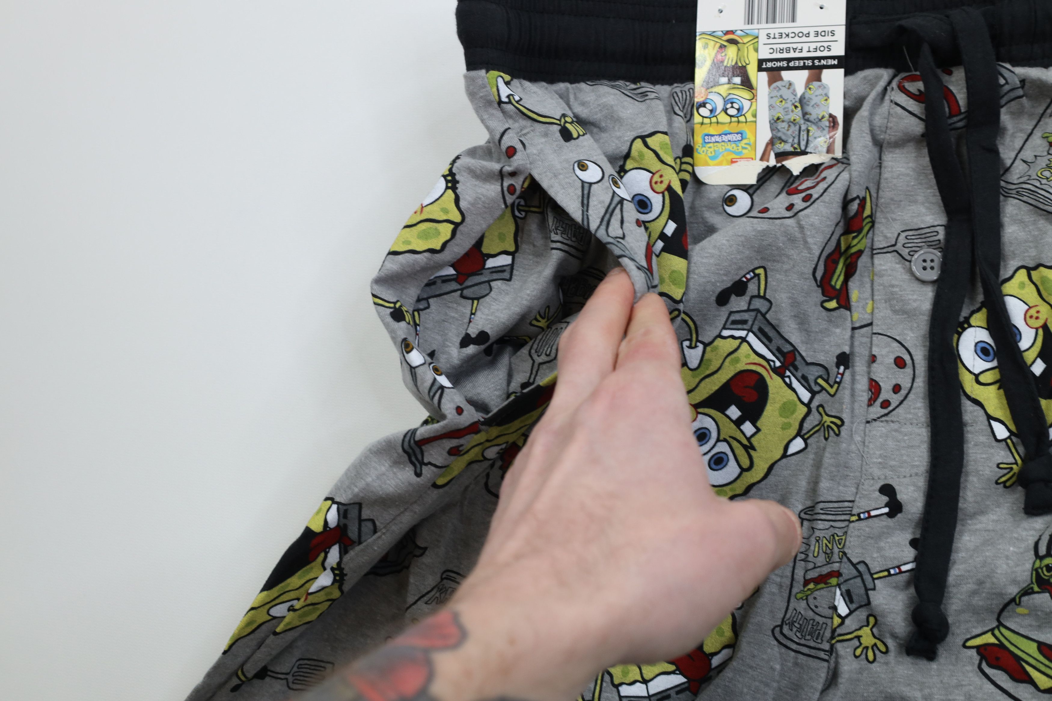 Vintage Deadstock Y2K Nickelodeon Spongebob Squarepants Sleep Shorts Size US 38 / EU 54 - 5 Thumbnail