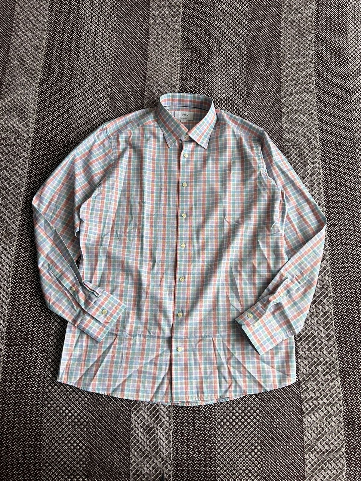 Eton Eton Contemporary Luxury Shirt Solid Style Classic Size L Size US L / EU 52-54 / 3 - 1 Thumbnail