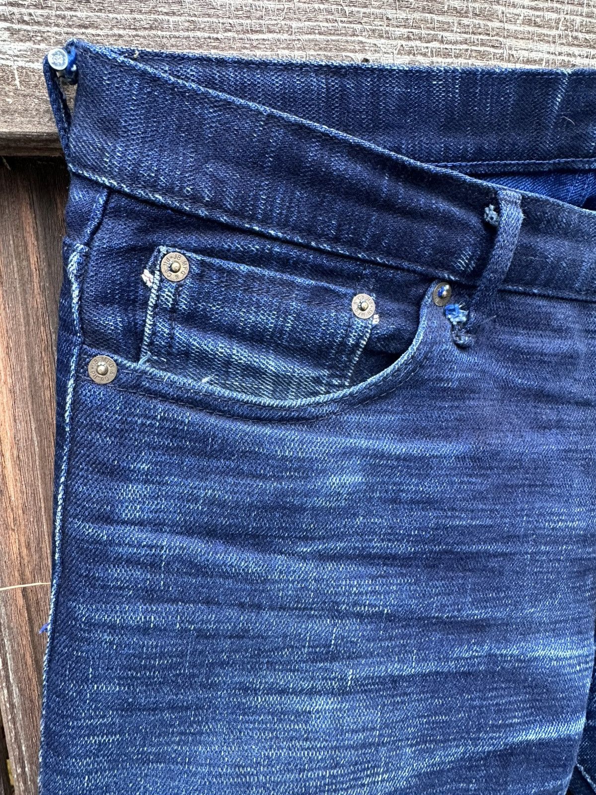 Japan Blue High tapered Sapphire slub pure blue japan x okyama denim Size US 32 / EU 48 - 4 Thumbnail