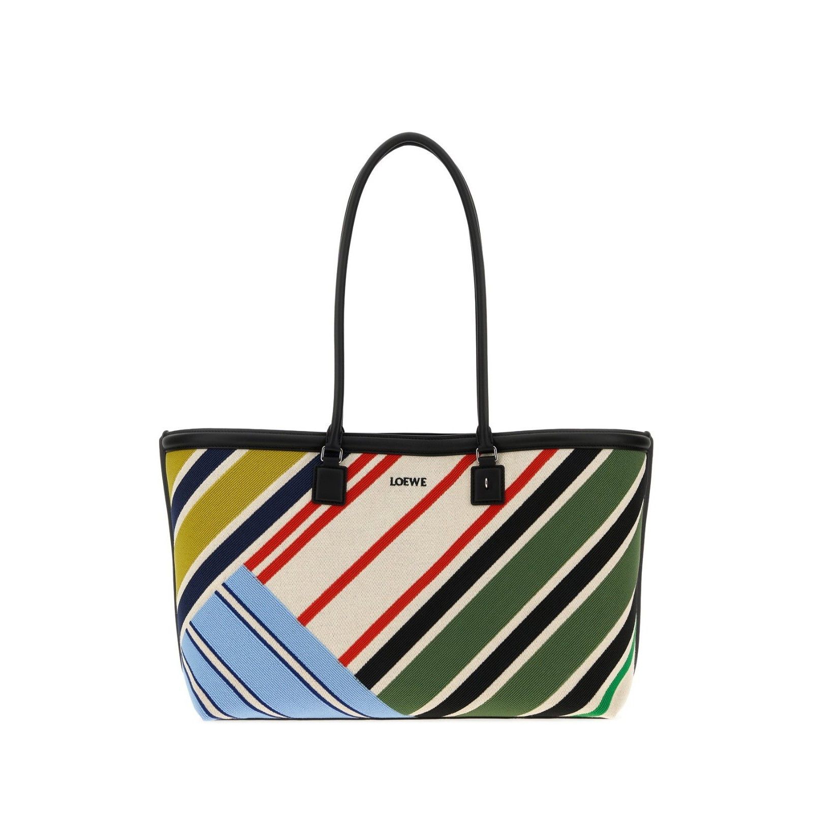 Loewe LOEWE Large Verano Embroidered Canvas Tote Bag Ecru/Multicol Size ONE SIZE - 1 Thumbnail