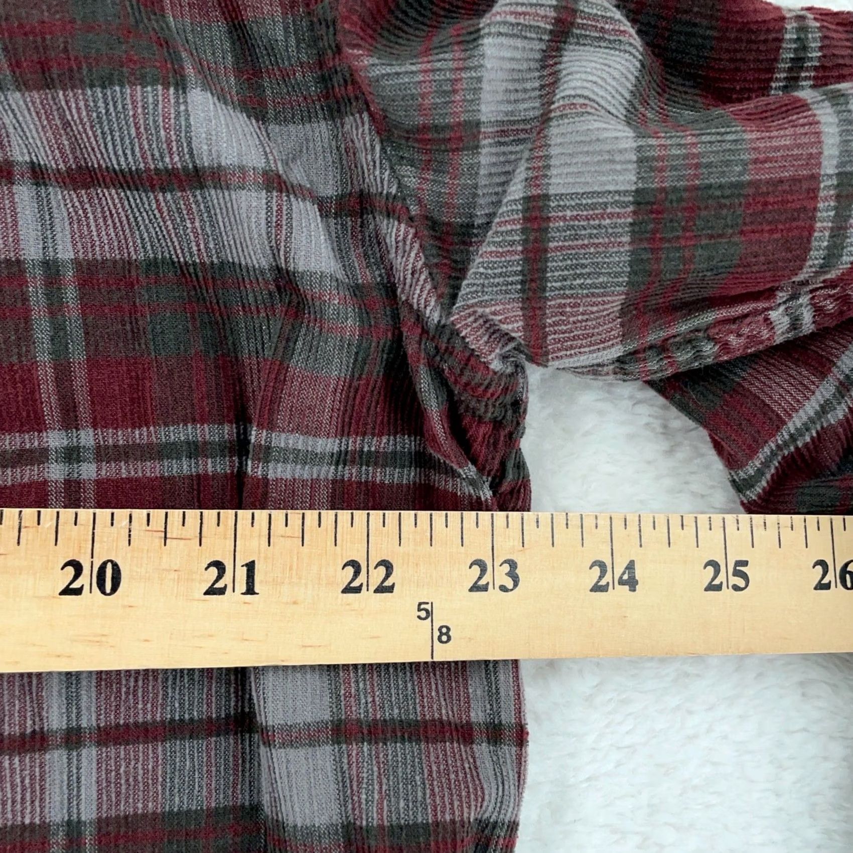 Pendleton Pendleton Wayne Corduroy Shirt Mens Large Burgundy Brown Check Button-Down Size US L / EU 52-54 / 3 - 6 Thumbnail
