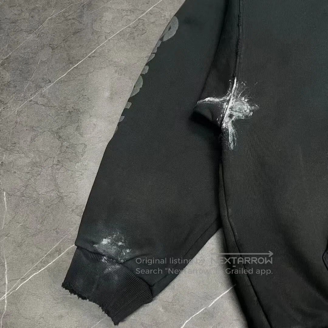 Balenciaga Balenciaga Paint Splatter Distressed Hoodie. Size US M / EU 48-50 / 2 - 4 Thumbnail