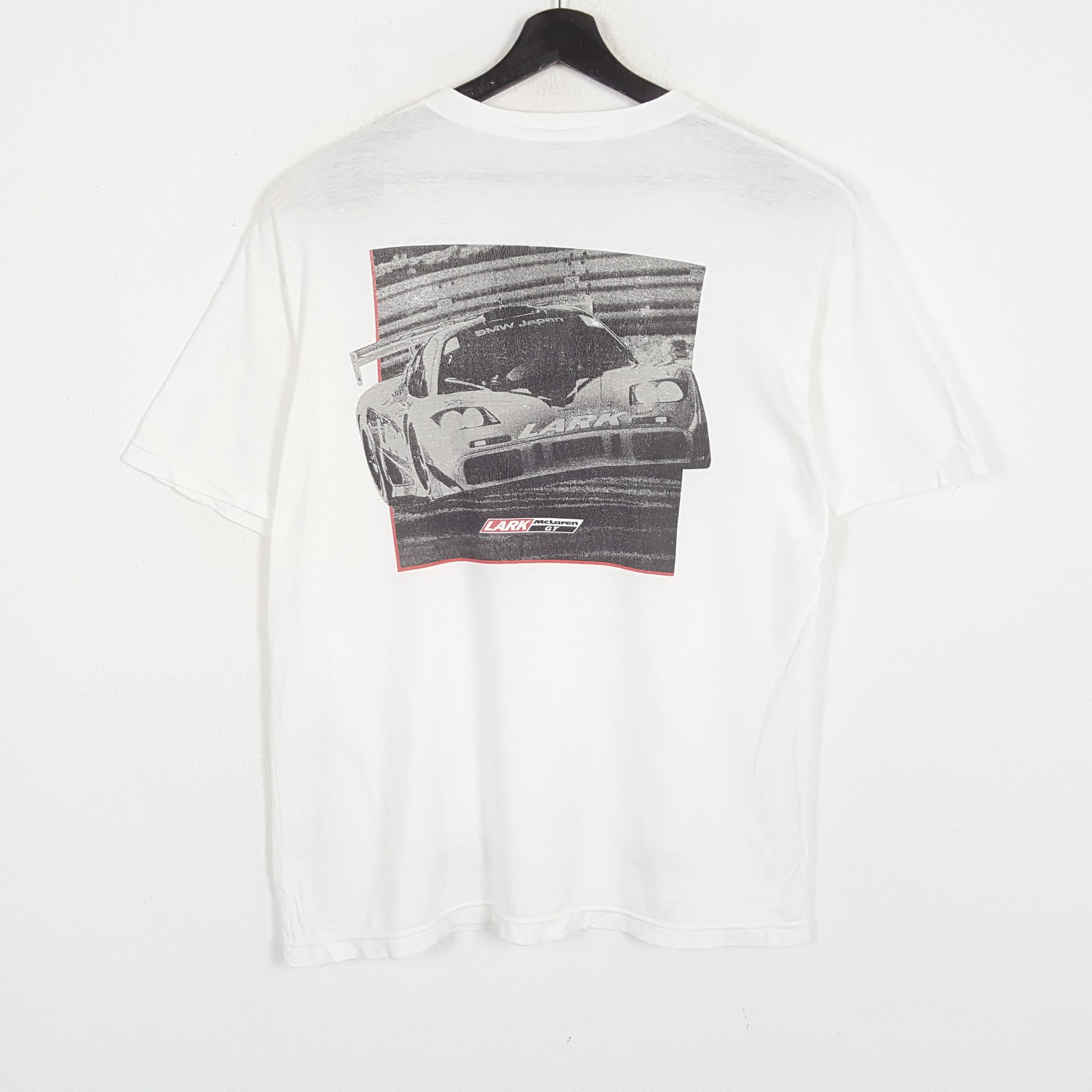 Malcolm McLaren × Vintage LARK MCLAREN GT Motorsports Backprint Tshirt Size US L / EU 52-54 / 3 - 1 Thumbnail