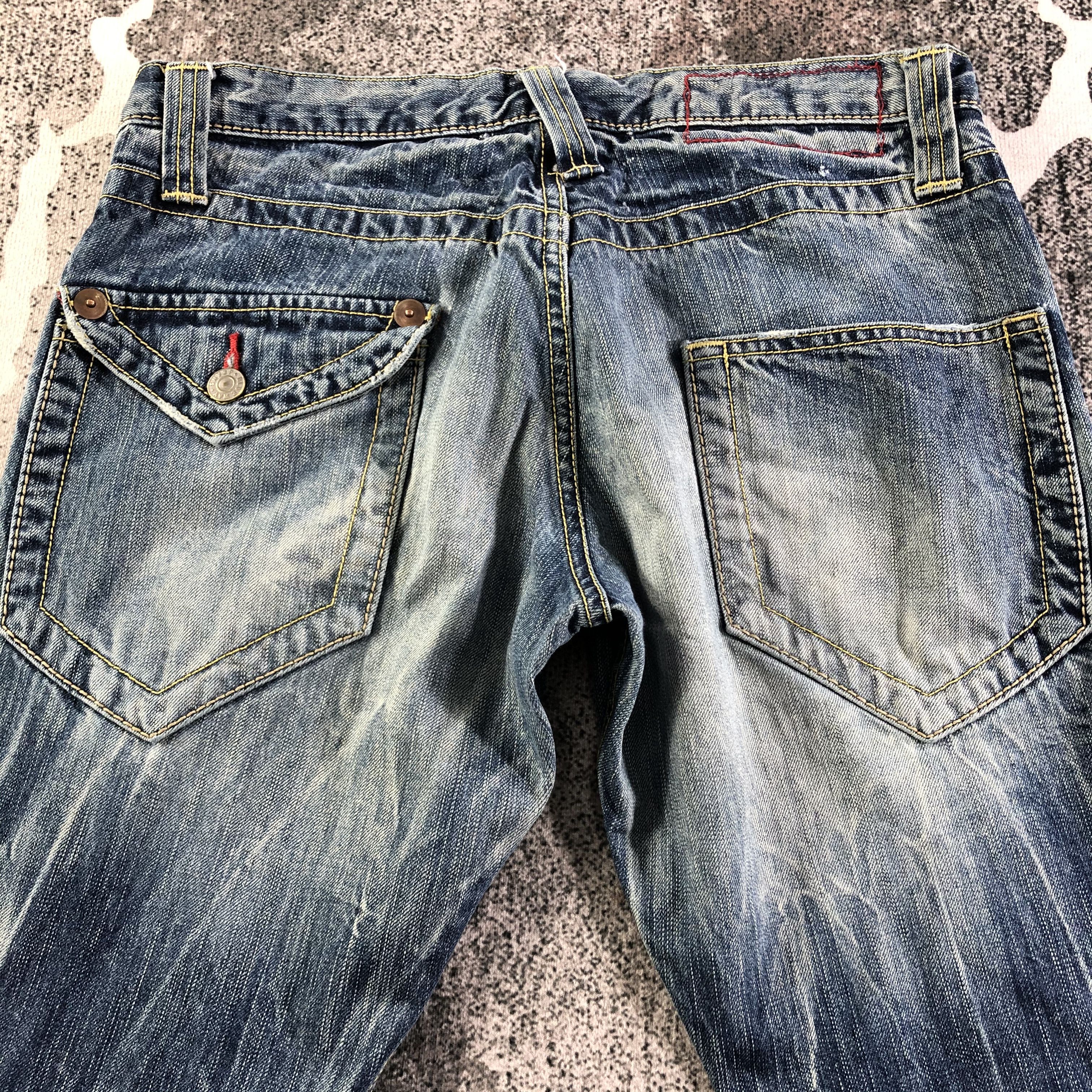 Japanese Brand Blue Way Jeans Flare Denim KJ2220 Size US 30 / EU 46 - 4 Thumbnail