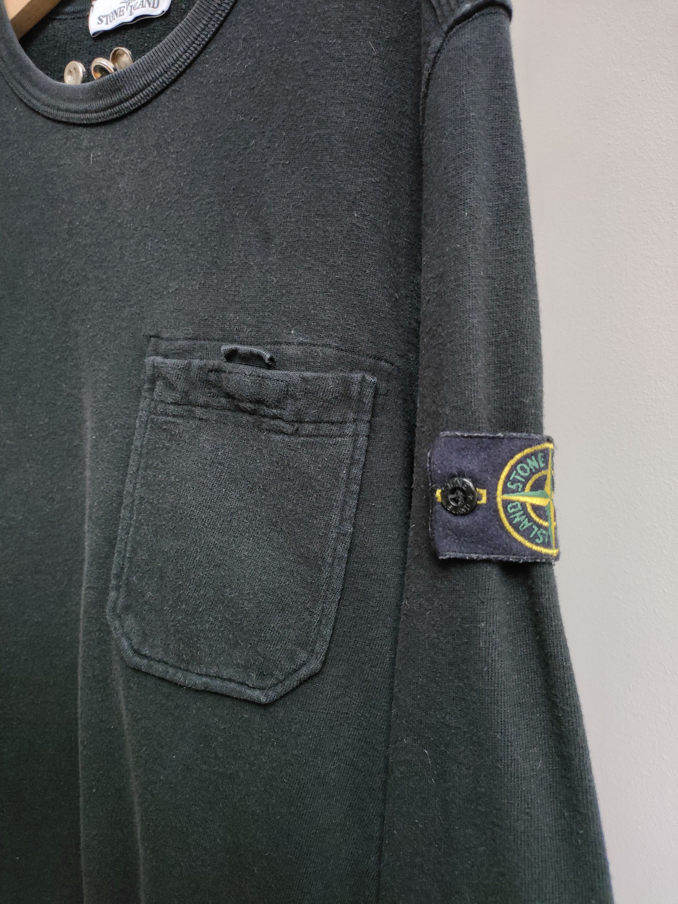Stone Island Stone Island Black Crewneck with Chest Pocket Size US M / EU 48-50 / 2 - 3 Thumbnail