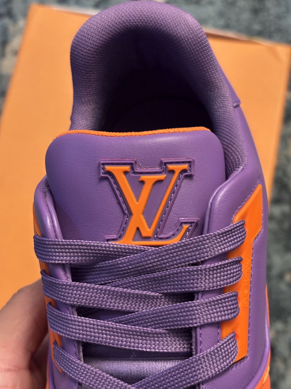 Louis Vuitton Louis Vuitton Trainer Purple/Orange 8LV (9-9.5US) Brand New Size US 9.5 / EU 42-43 - 5 Thumbnail