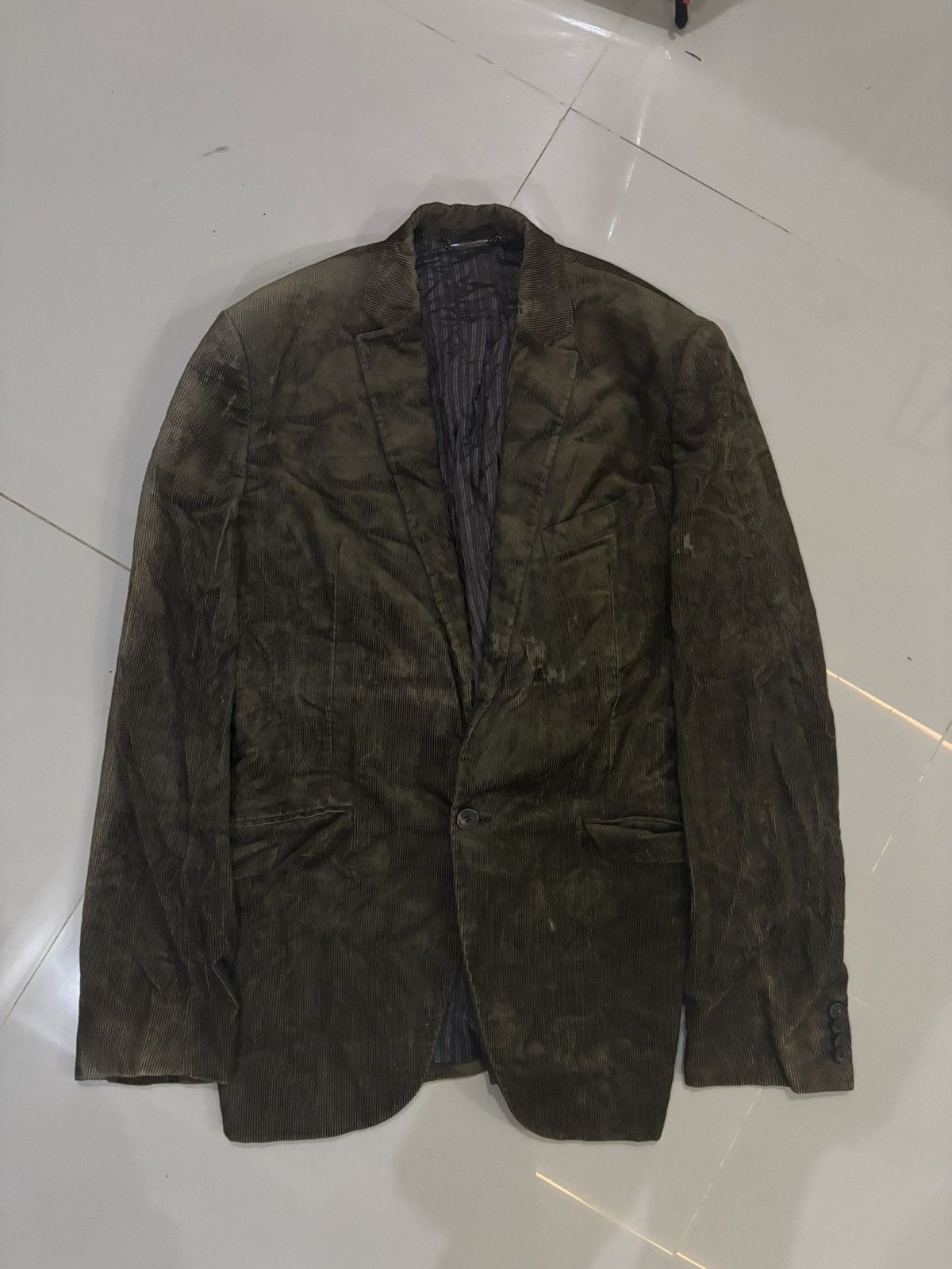 Dolce & Gabbana Corduroy Blazzer Dolce&Gabbana 🔥 Size 52S - 1 Thumbnail