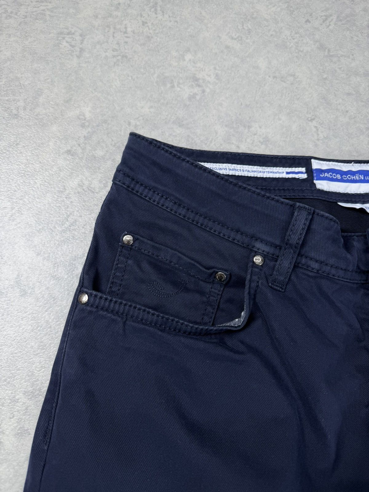 Jacob Cohen Jacob Cohen Nick Jeans Navy Blue Slim Fit Size 33 Size US 33 - 3 Thumbnail