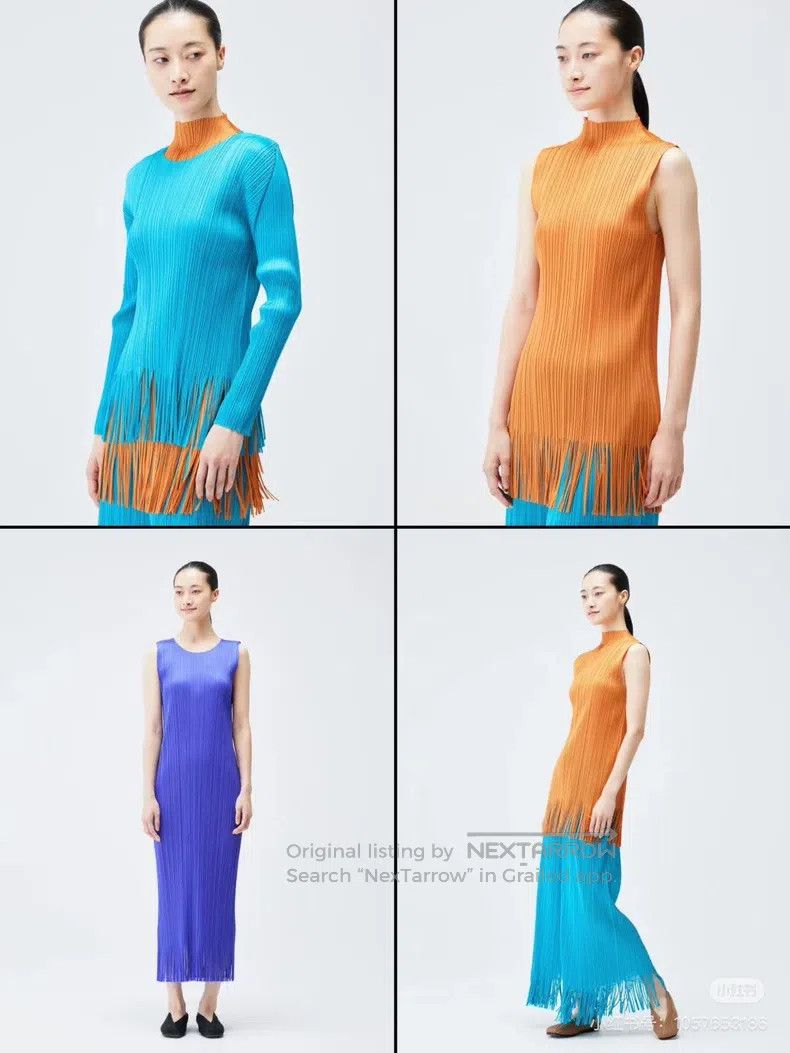 Issey Miyake Issey Miyake Tassel Dress Size L / US 10 / IT 46 - 9 Thumbnail
