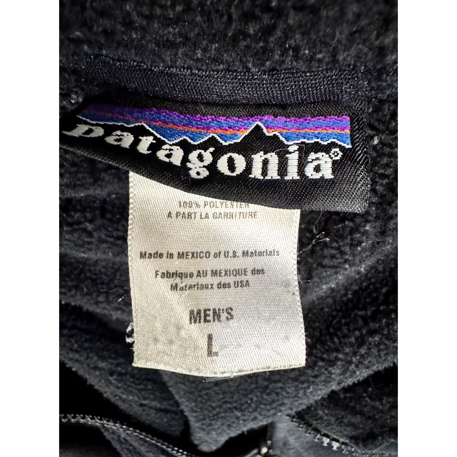 Patagonia VINTAGE Patagonia Radiant Jacket Mens Large Black Polartec Fleece Full Zip Company Logo Size US L / EU 52-54 / 3 - 2 Thumbnail