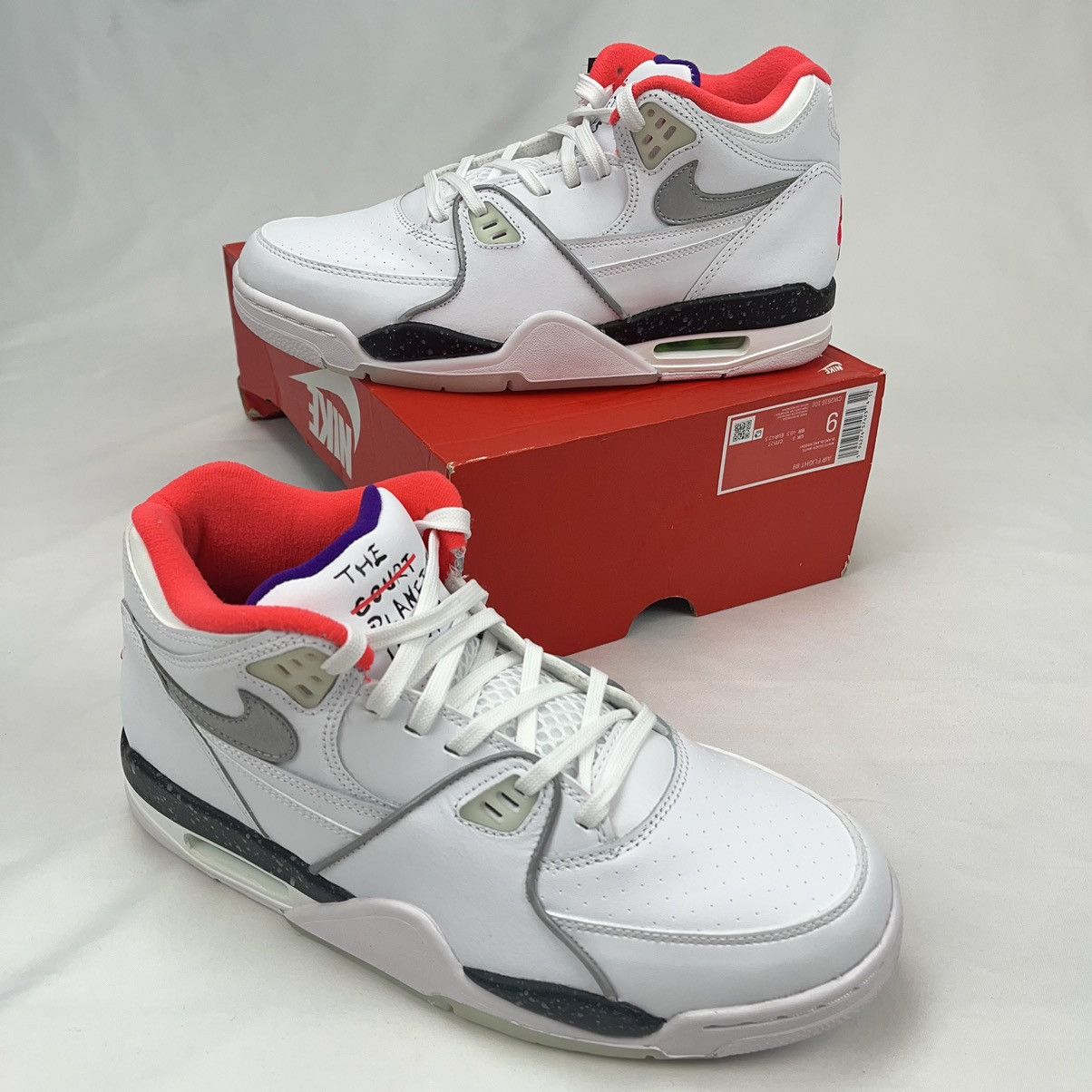 image of Nike Air Flight 89 Cw2616 101 Man White Shoes Sz9 , Men's