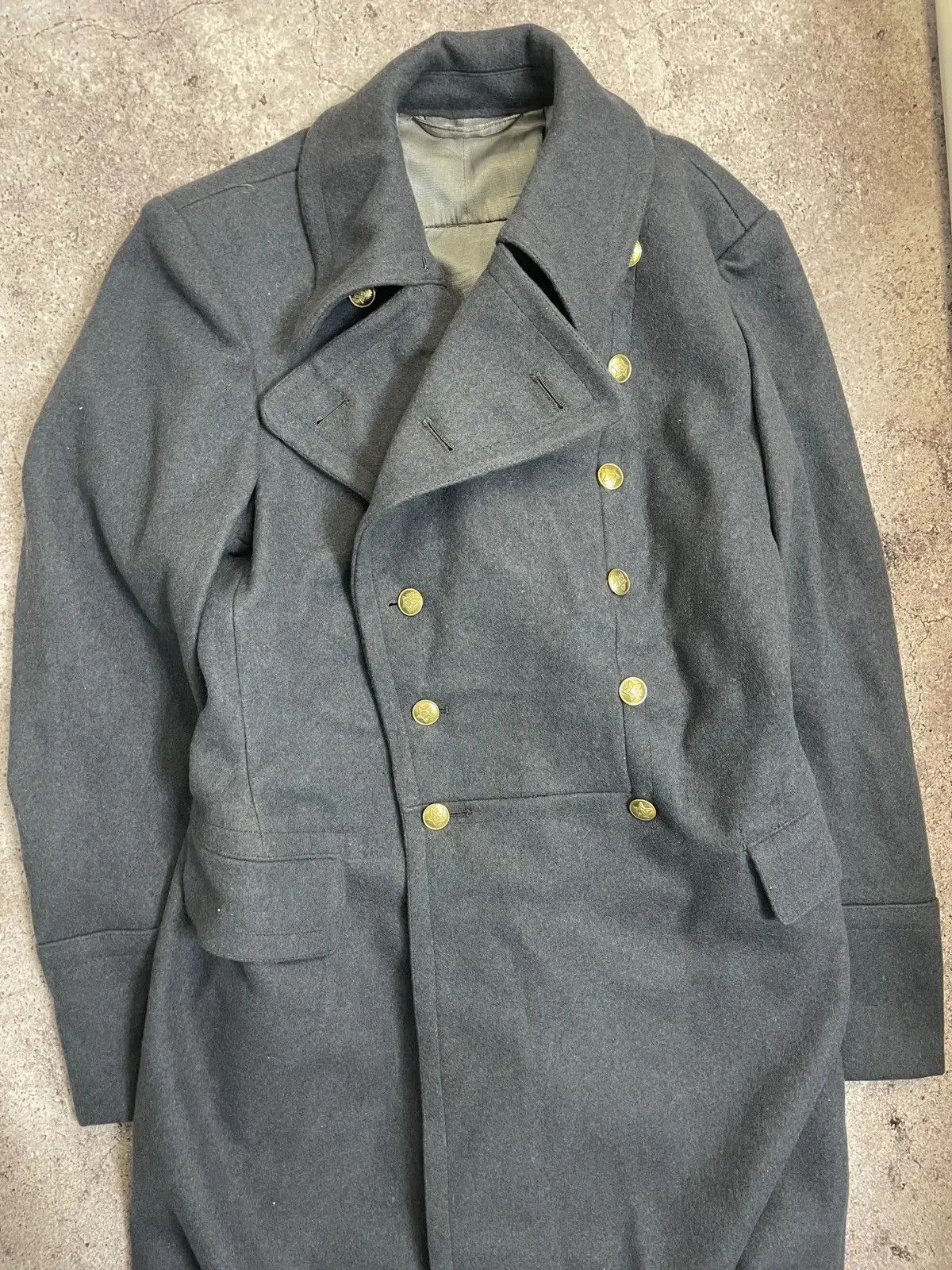 Other Vintage Military Greatcoat Wool Long Trench Gray Coat L Size US L / EU 52-54 / 3 - 13 Thumbnail