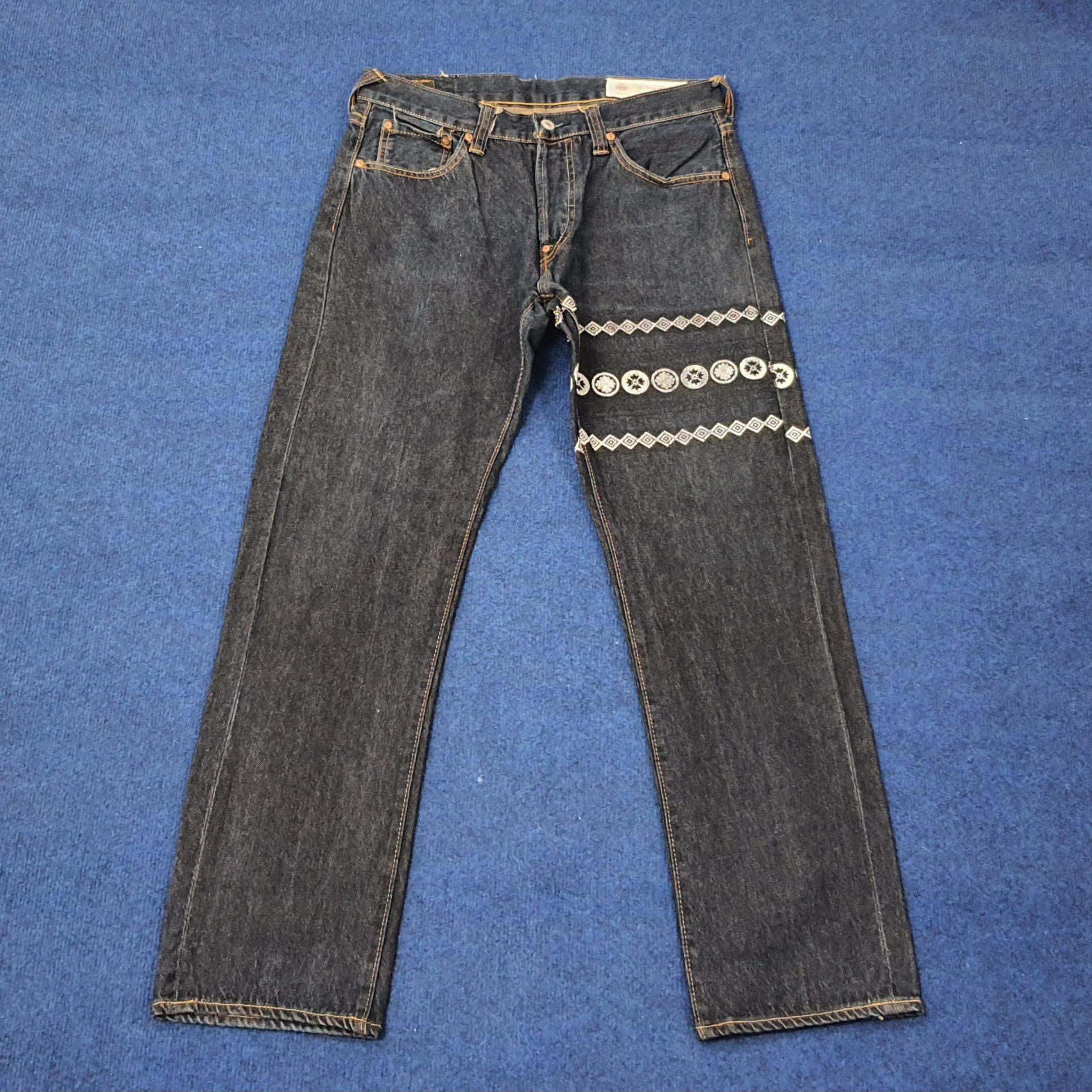 Japanese Brand Vintage Evisu Selvedge Japan Custom Daicock Jeans C244N11 Size US 32 / EU 48 - 4 Thumbnail