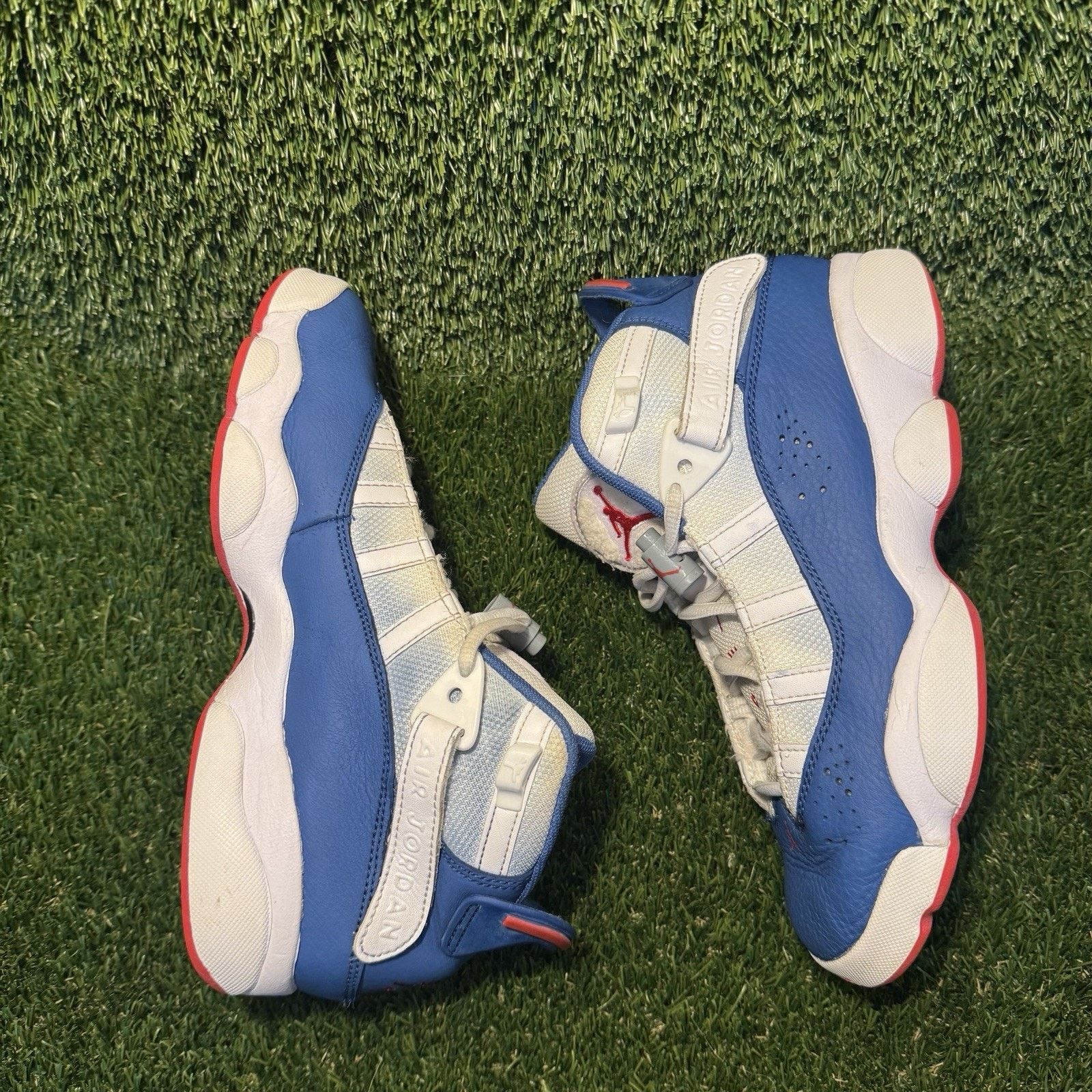 Jordan Brand Size 5.5 (GS) - Jordan 6 Rings Mid White True Blue Size US 5.5 / EU 38 - 4 Thumbnail
