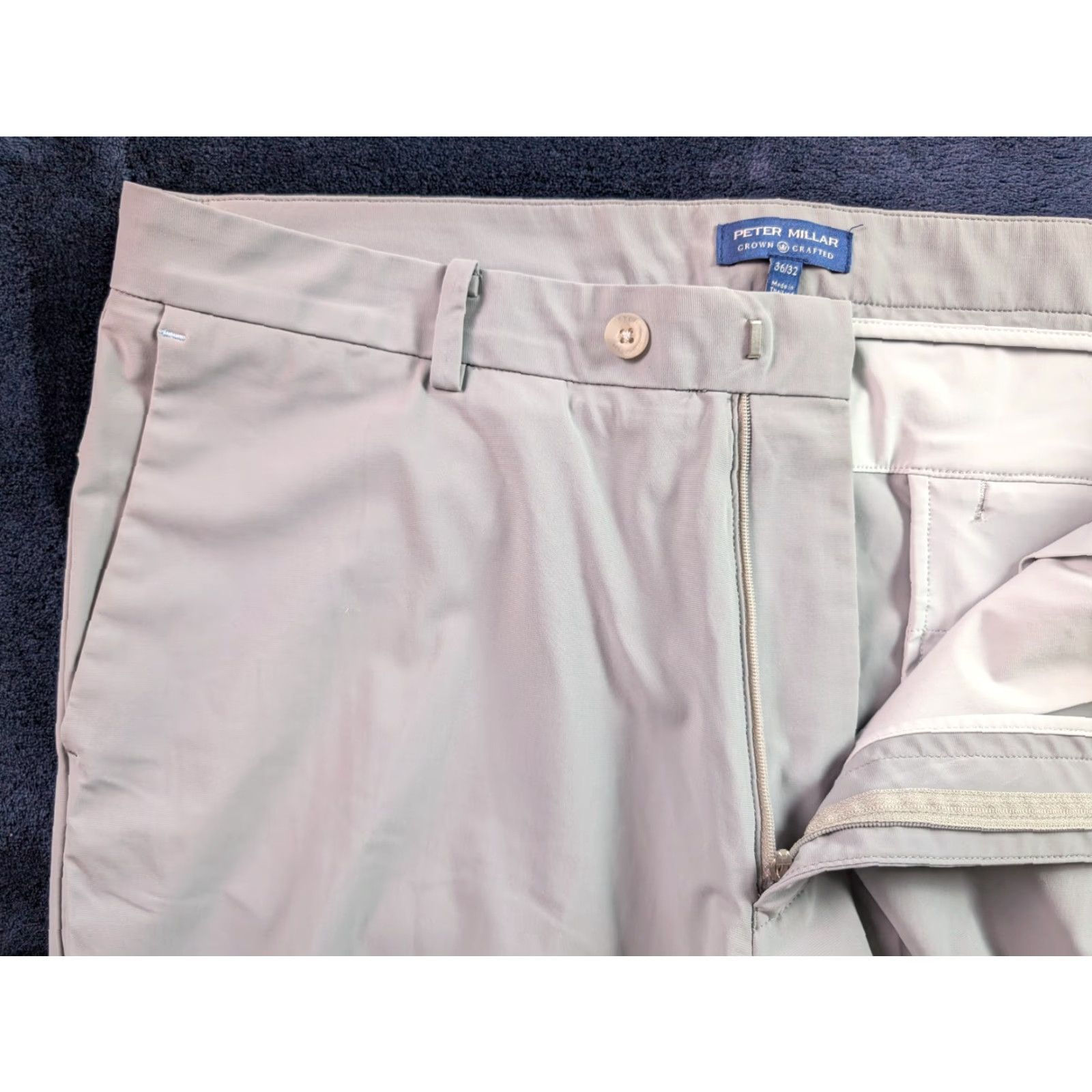 Peter Millar Peter Millar Blade Performance Ankle Sport Golf Pants Mens 36 Gray Short Inseam 30 Regular" Size US 36 / EU 52 - 3 Thumbnail