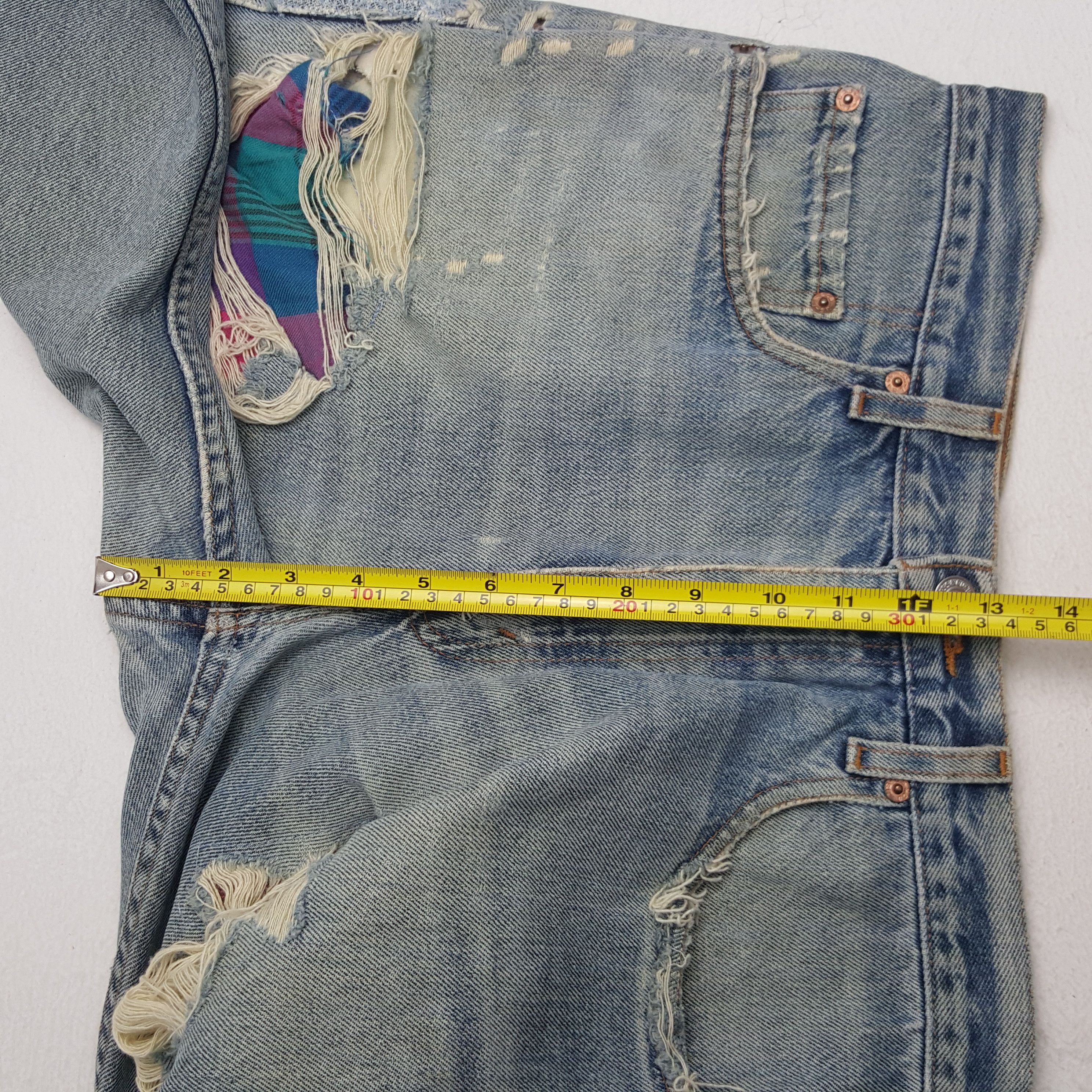 Levi's × Vintage Vintage Levis 505 Distressed Denim Jeans Size US 32 / EU 48 - 8 Thumbnail
