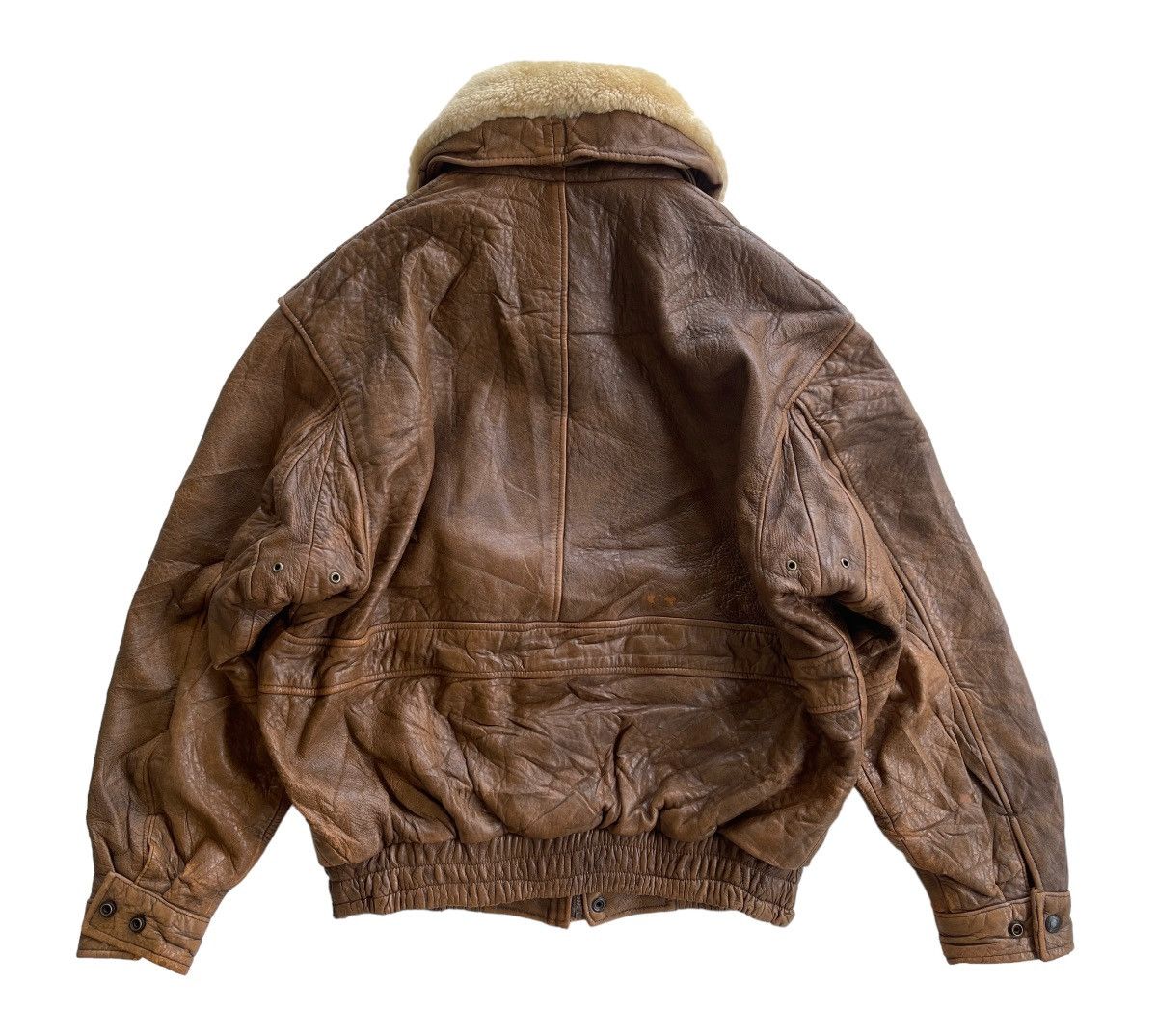 Vintage Vintage Durante Leather Flight Jacket Size US L / EU 52-54 / 3 - 9 Thumbnail
