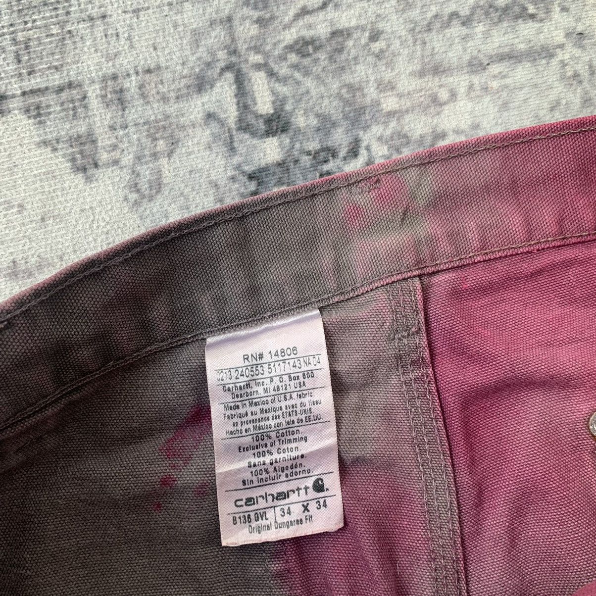 Carhartt Vintage Carhartt Double Knee Custom Flare Harley Quinn Vibe Size US 34 / EU 50 - 4 Thumbnail