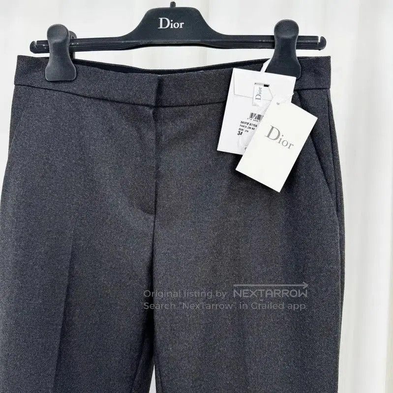 Dior Dior Women's Grey Wool Blend Casual Pants . Size 22" - 3 Thumbnail
