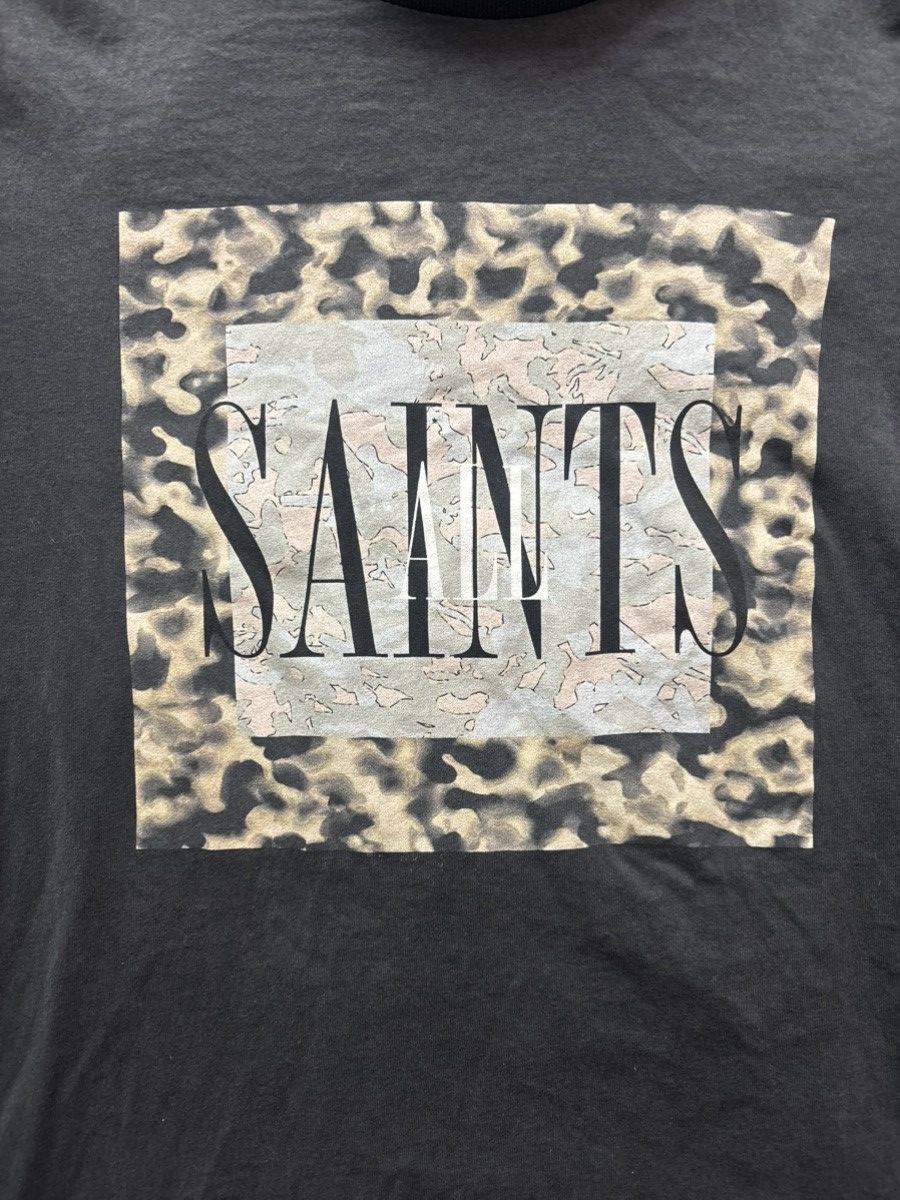Allsaints All Saints Grey Leopard Tee Size US M / EU 48-50 / 2 - 6 Thumbnail