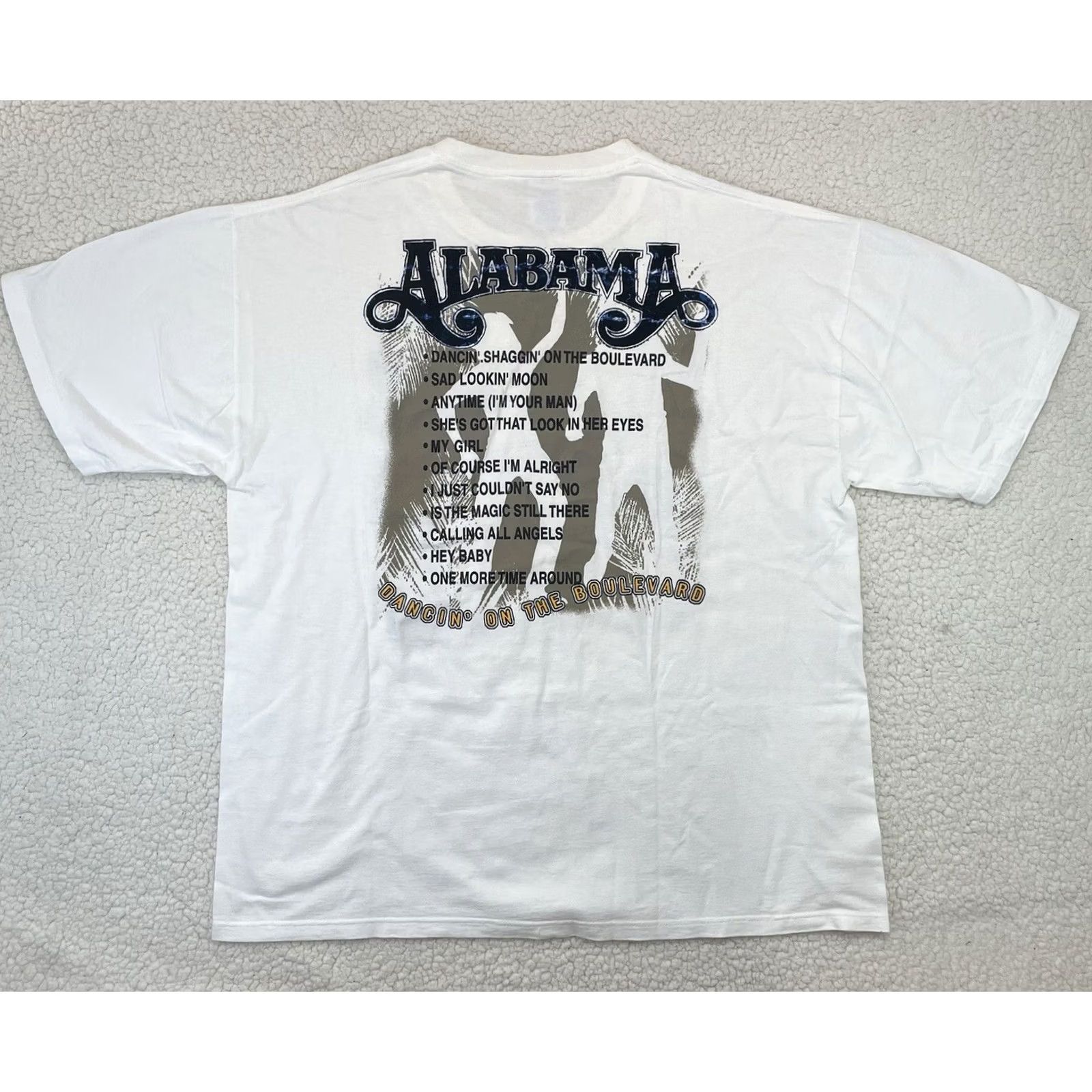 Jerzees VINTAGE 1990s Dancin’ On The Boulevard TShirt XL White JERZEES Unisex Men’s Shirts Baseball? Size US XL / EU 56 / 4 - 6 Thumbnail