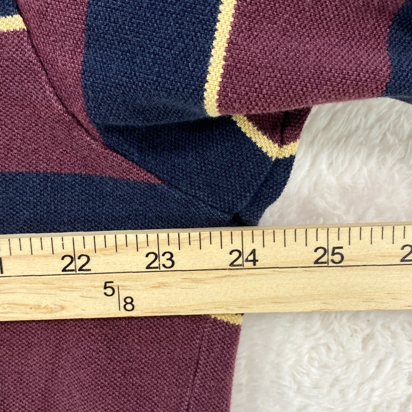 Polo Ralph Lauren Polo Ralph Lauren Short Sleeve Maroon Blue Shirt Mens XL Pony Logo 100% Cotton Polo Shirt XL Maroon Blue Yellow Striped Pony Logo 100% Cotton Mens XL Size US XL / EU 56 / 4 - 7 Thumbnail