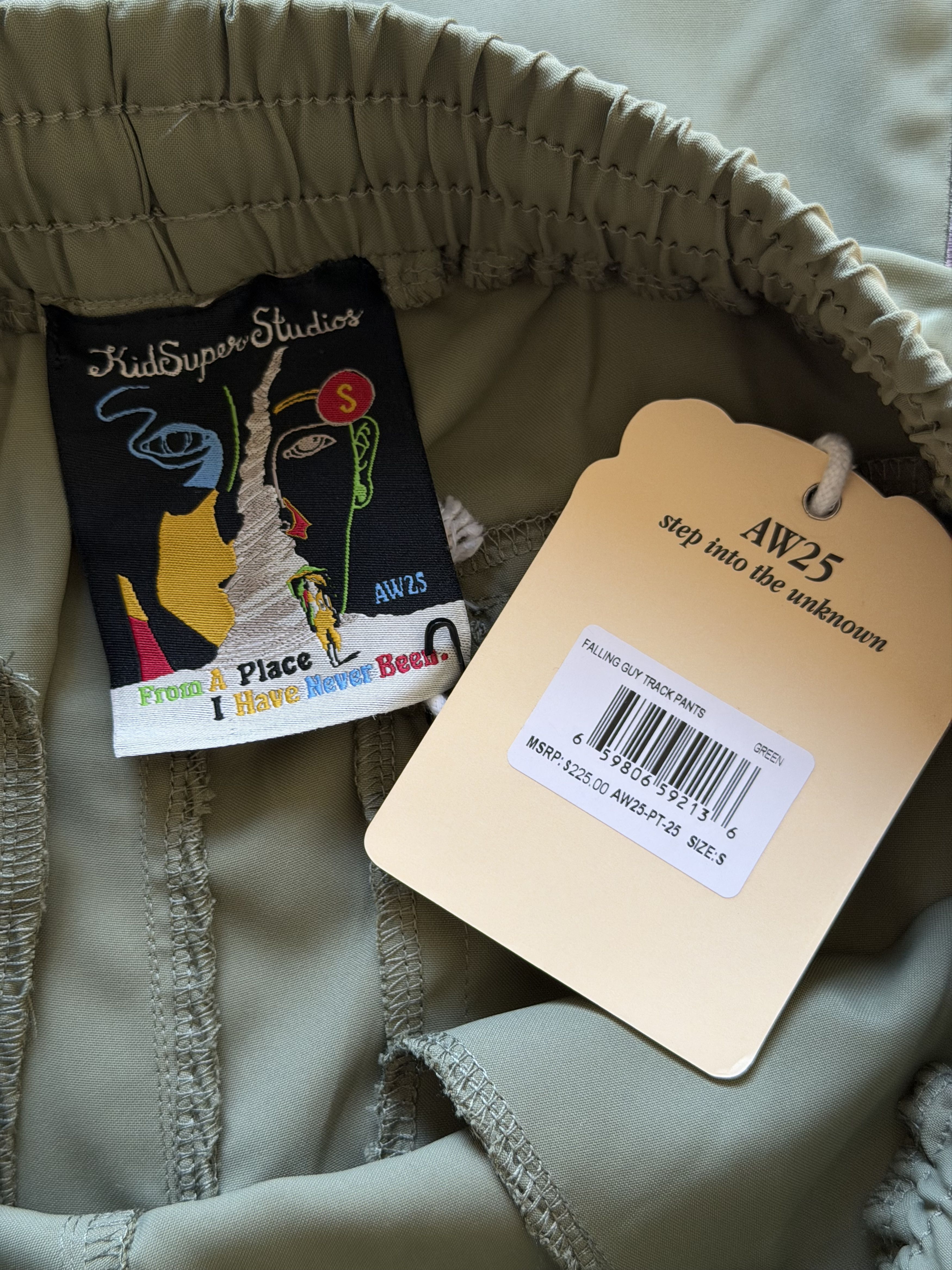 KidSuper KidSuper Studios Falling Guy Track Pants in Green Size US 30 / EU 46 - 6 Thumbnail