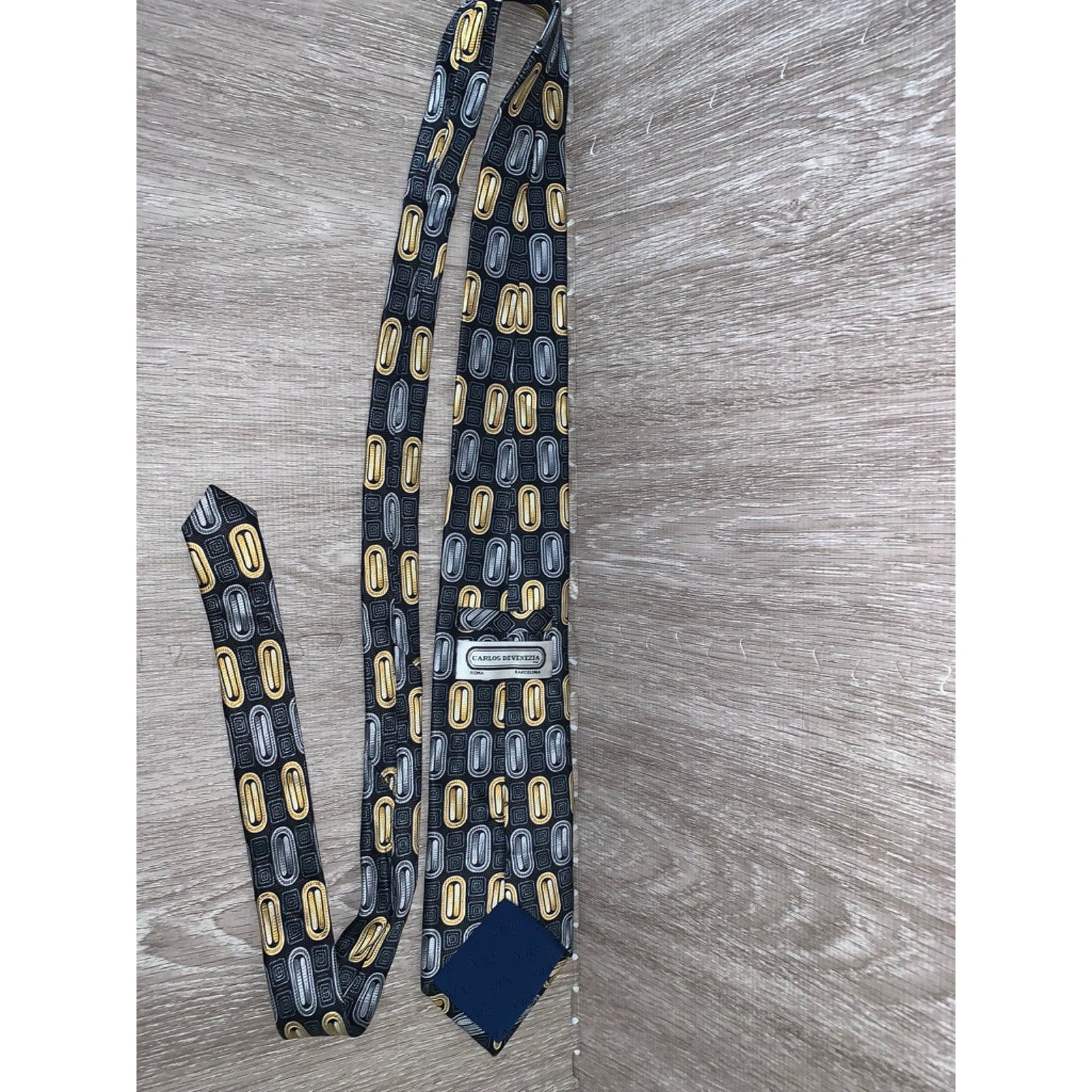 The Unbranded Brand 5 Piece Designer Silk Necktie Set Geometric Multicolor Size ONE SIZE - 13 Thumbnail