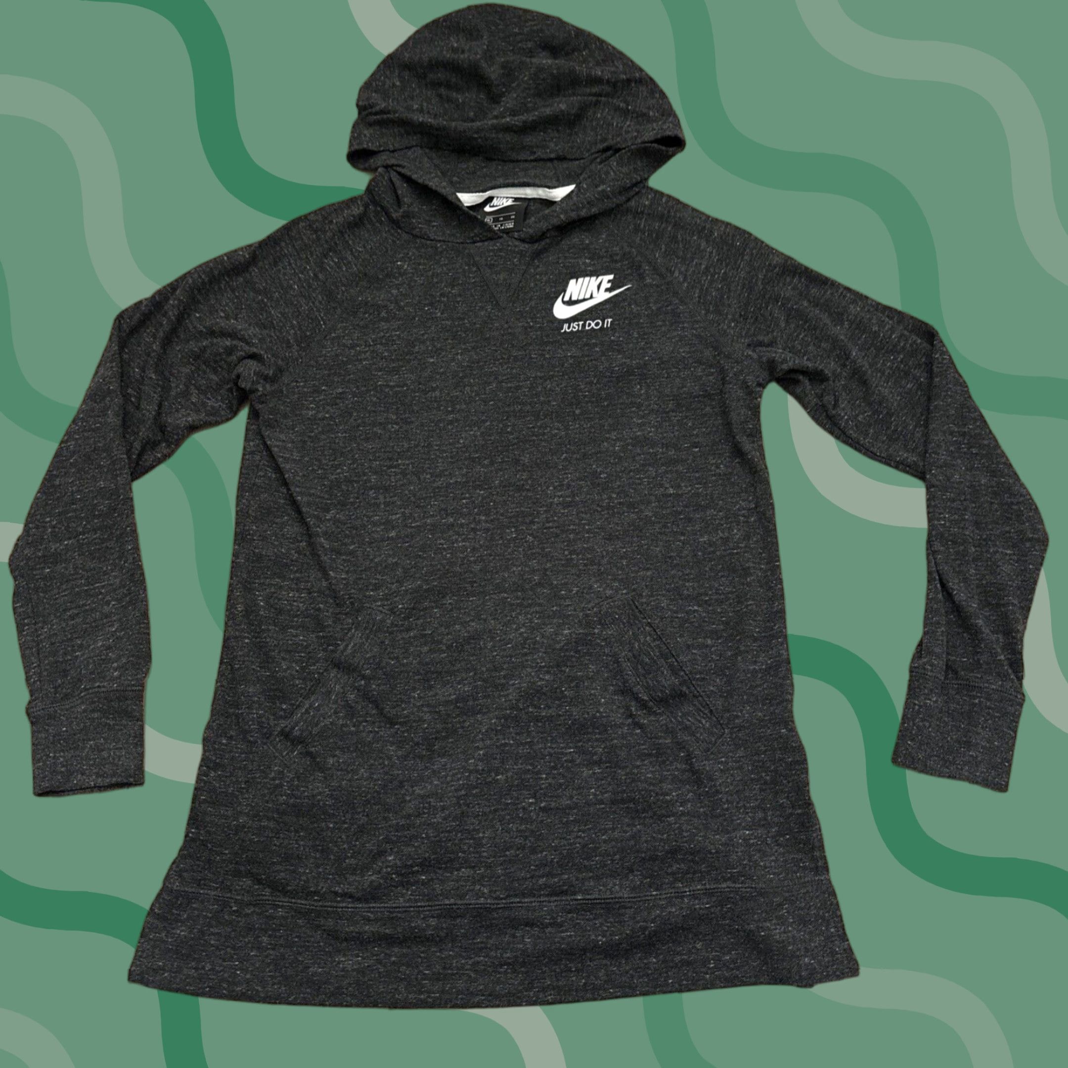 Nike Nike Just Do It Hoodie Light Heather Gray XL Women Pullover Activewear Hoodie Style Pullover Womens XL Gray Size XL / US 12-14 / IT 48-50 - 1 Thumbnail