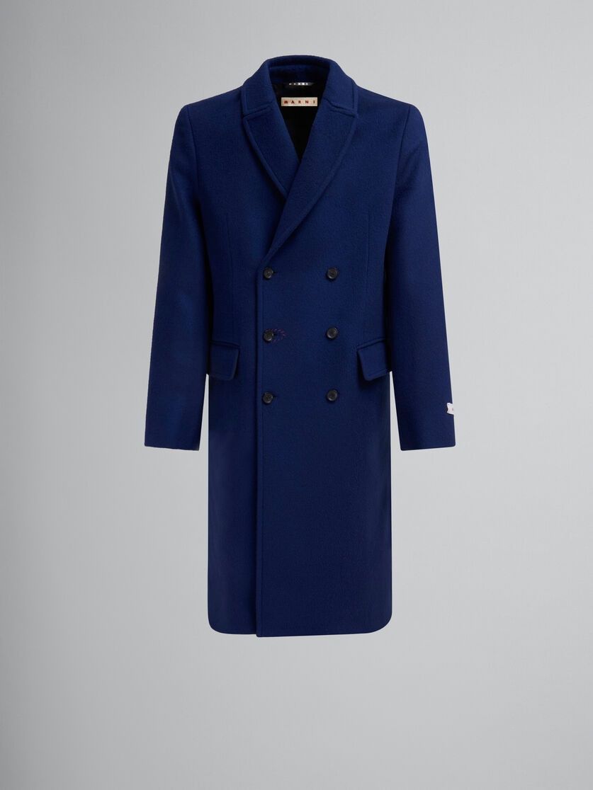 o1w1db11025 Double-Breasted Coat in Blue