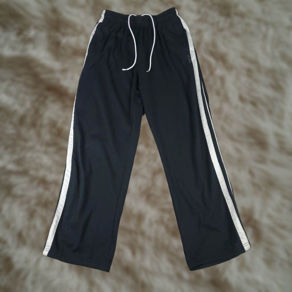 Reebok Reebok Pants Mens Size Large Black Running Track Sweatpants Sweatpants Regular Pockets Sports Activewear Casual Workwear Outerwear? Size US 33 - 1 Thumbnail