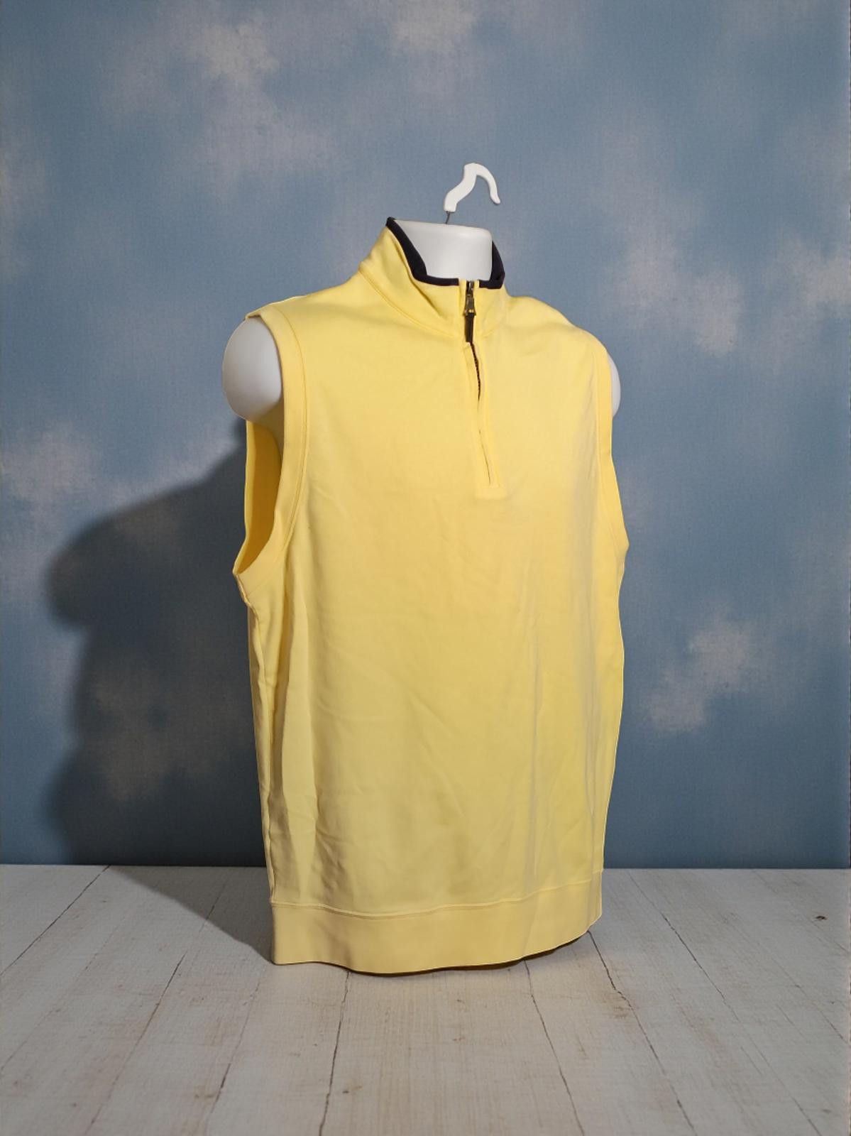 Other Fairway & Greene Yellow Quarter-Zip Golf Vest Size Medium Size US M / EU 48-50 / 2 - 4 Thumbnail